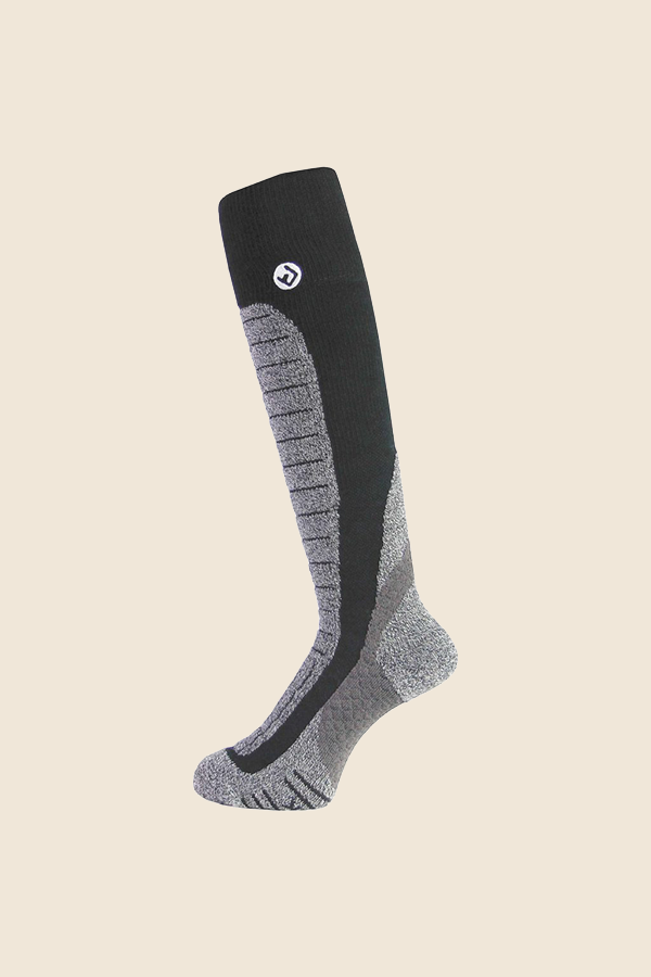 NORTH PEAK - COMPRESSION 滑雪襪 - 經典黑