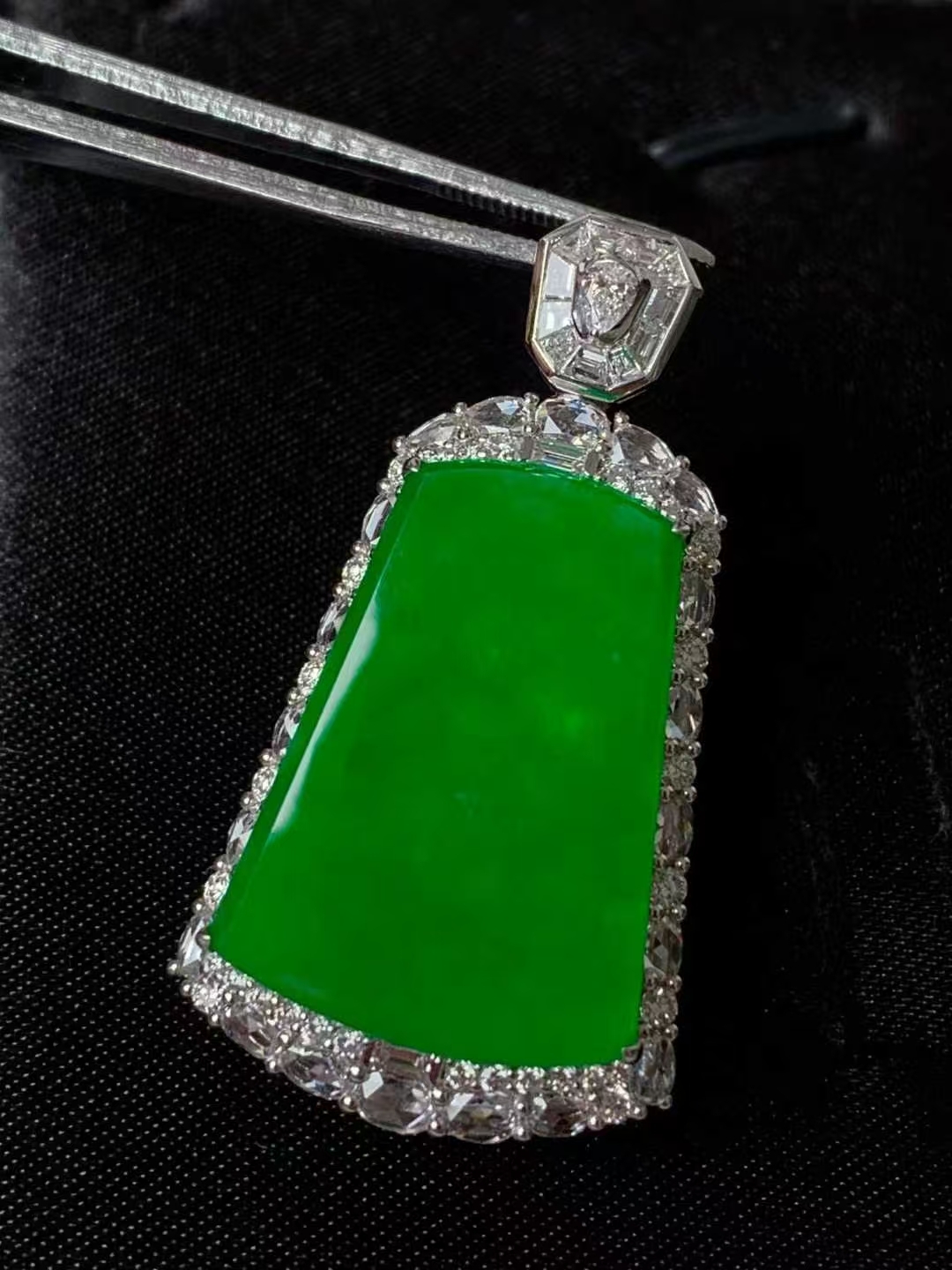 翡翠無事牌吊墜,天然翡翠A玉, 緬甸玉, Jade, Jadeite