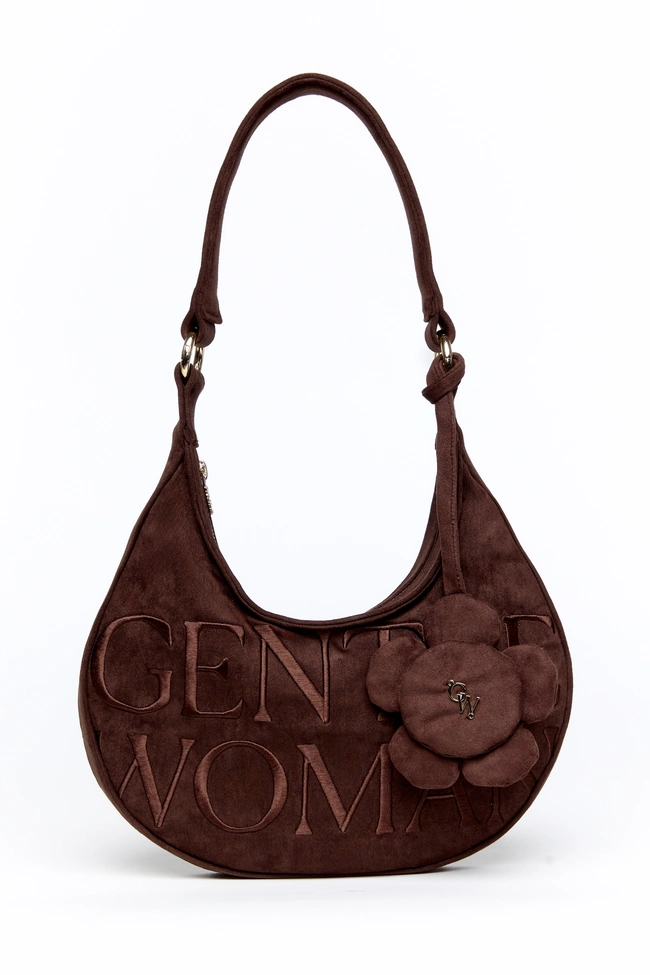 Gentle Woman Luna Petal Shoulder Bag(Dark Brown)