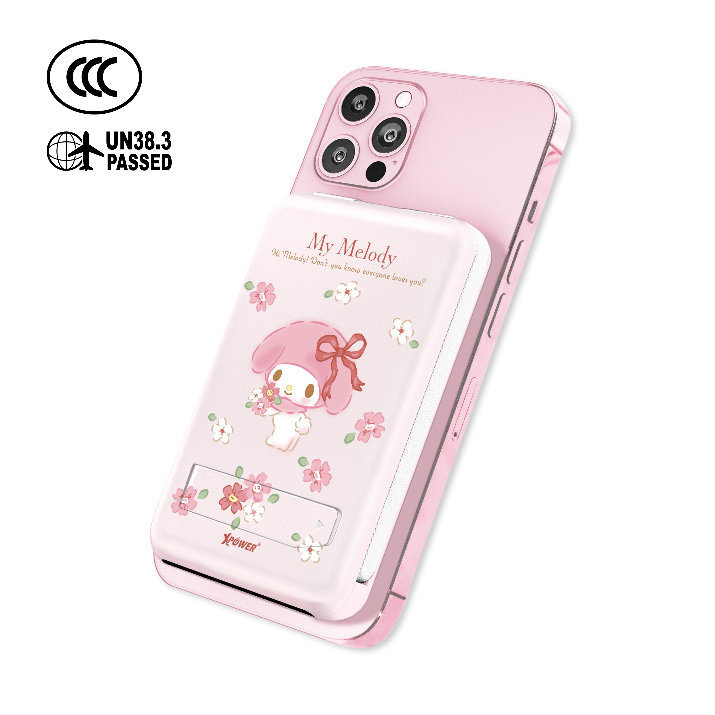 3C認證)XPower x Sanrio My Melody M10C+ 6合1 10000mAh移動電源