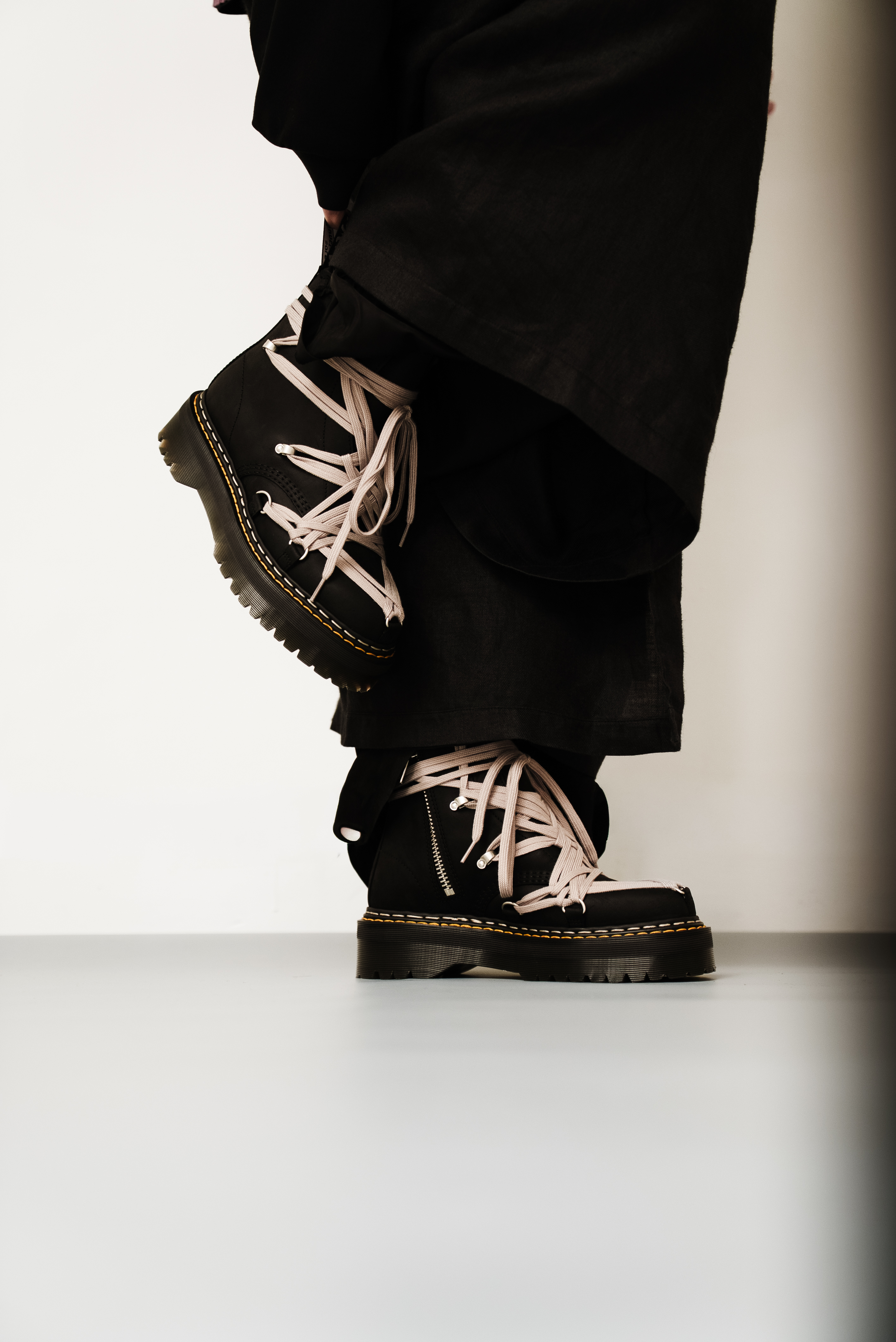 【Focus Store】預購 Rick Owens x Dr. Martens 1460 Quad Sole Megalace "Black" 黑 馬丁 聯名 DM02E6812-9