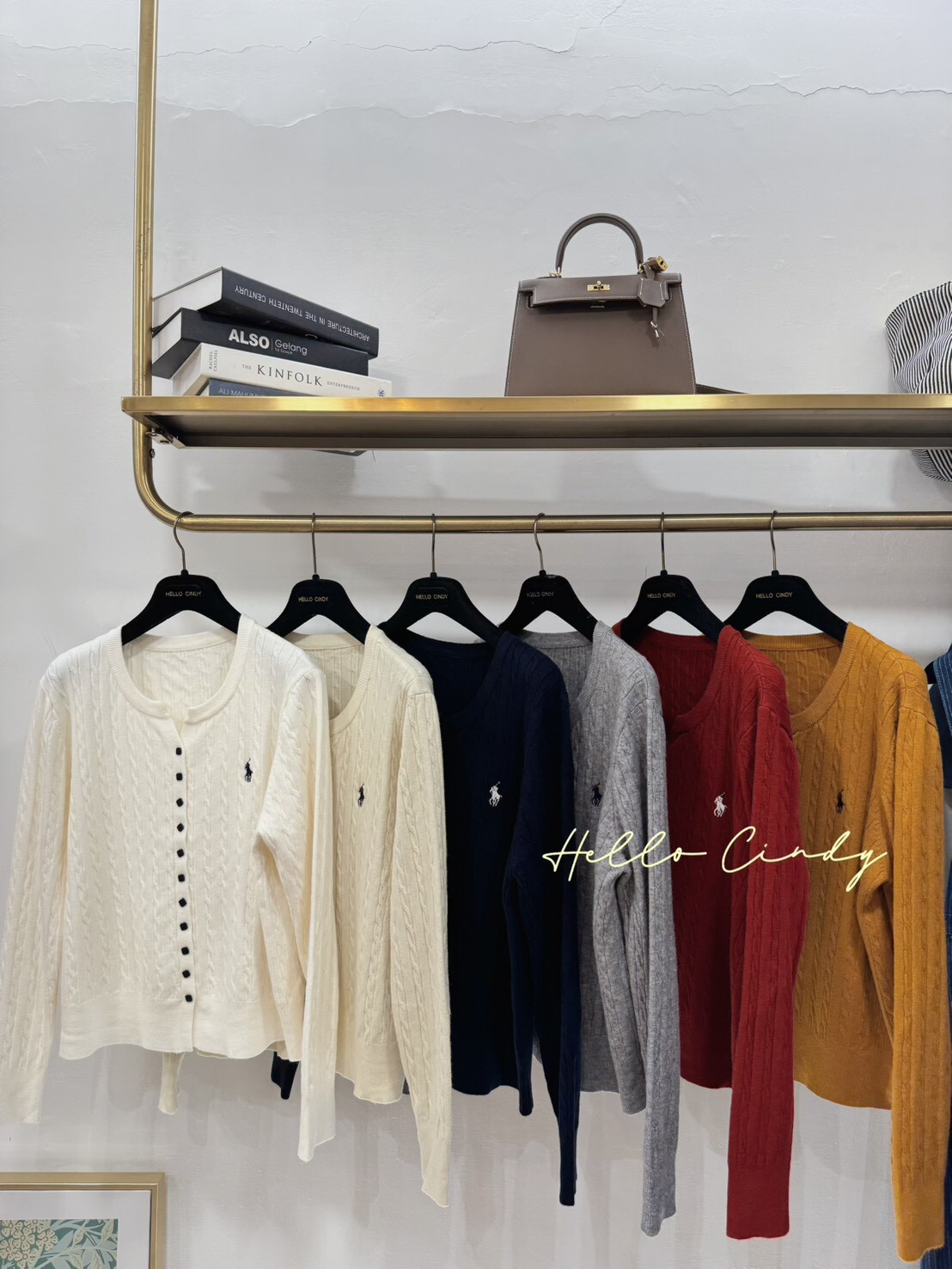 B11007 質感超好又顯瘦的小馬刺繡麻花針織毛衣外套