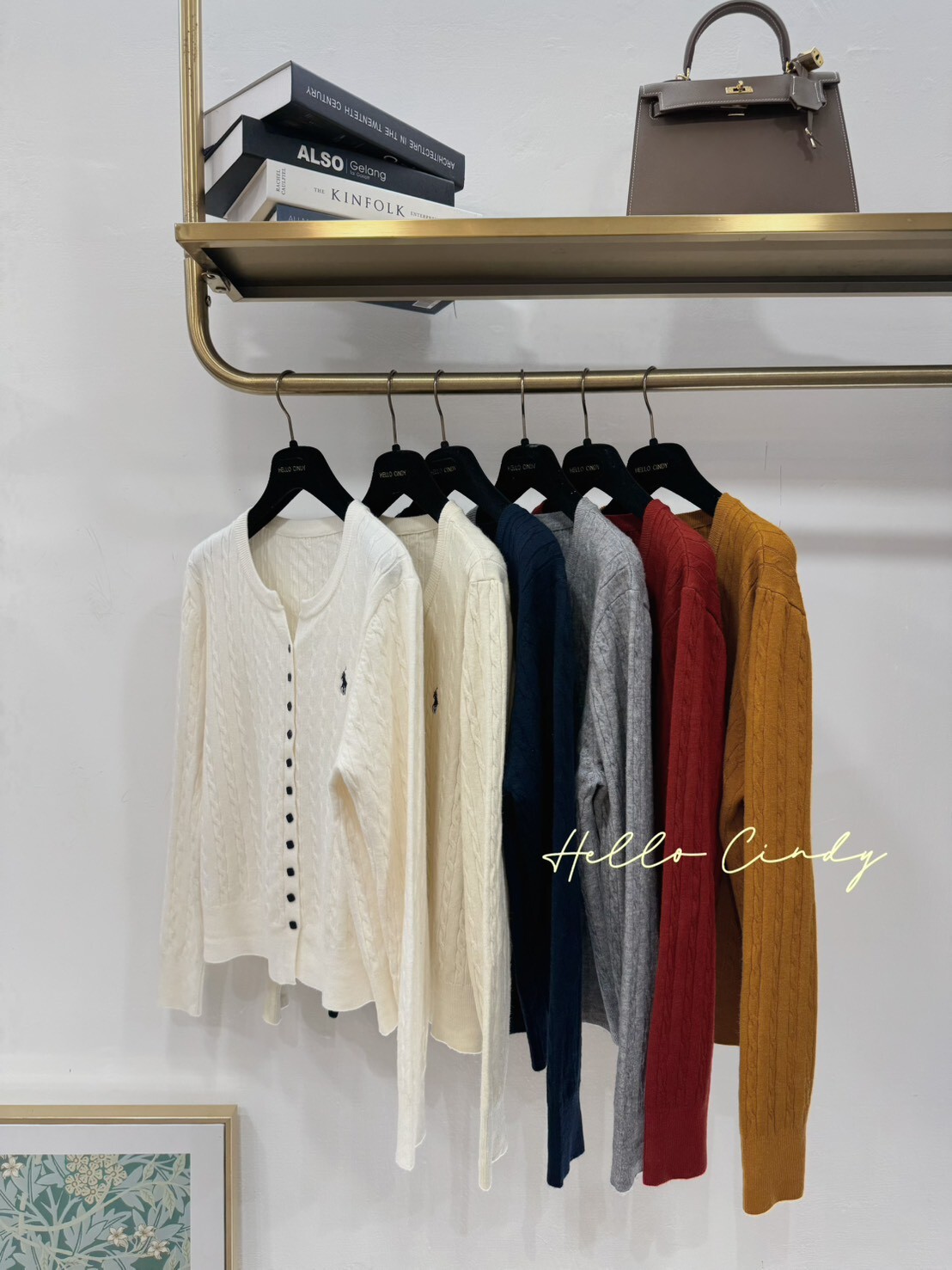 B11007 質感超好又顯瘦的小馬刺繡麻花針織毛衣外套