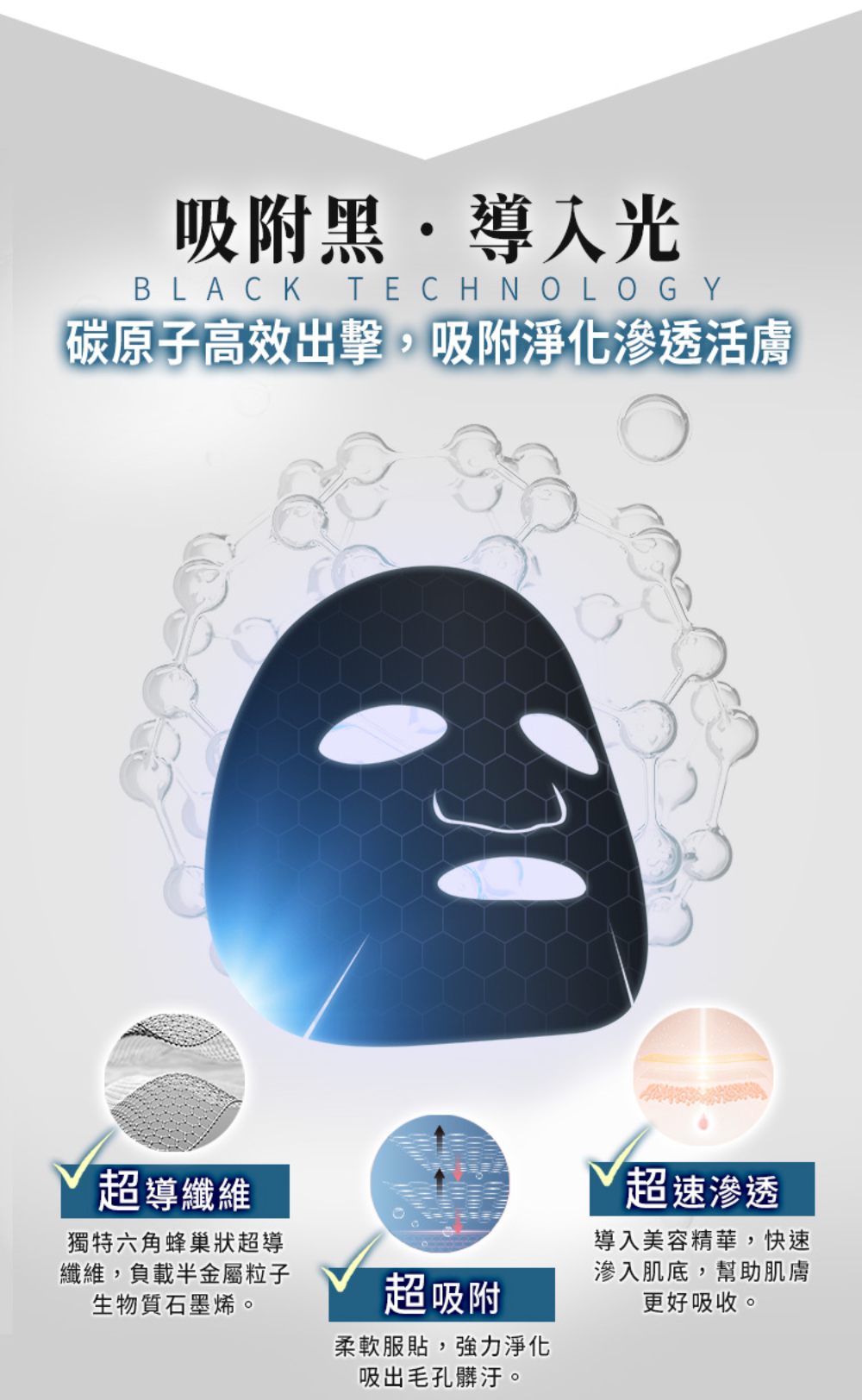 我的心機 石墨烯神經醯胺補水面膜4片盒