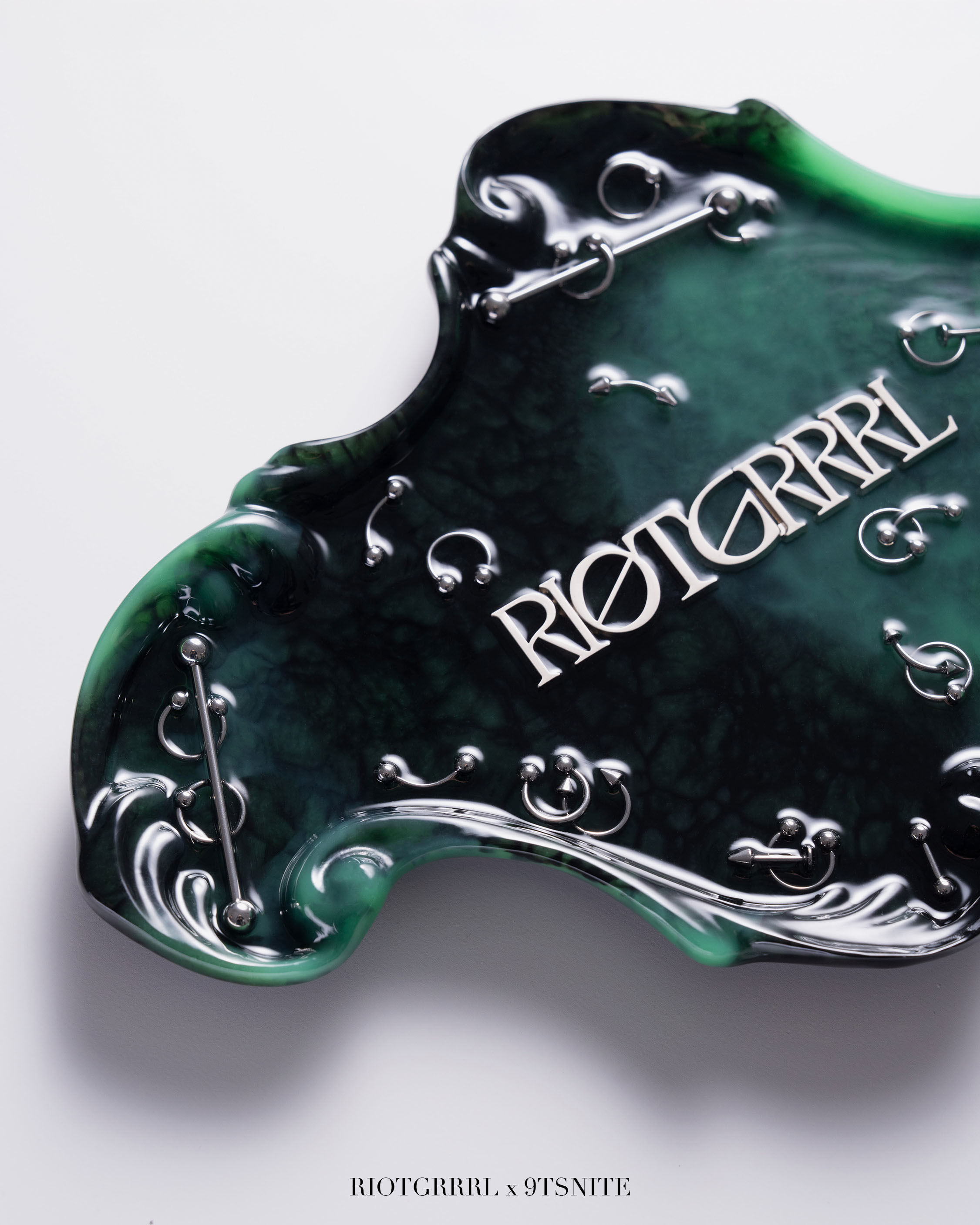 9TS X Riotgrrrl Midnight Green Trinity - Obsidian Jade