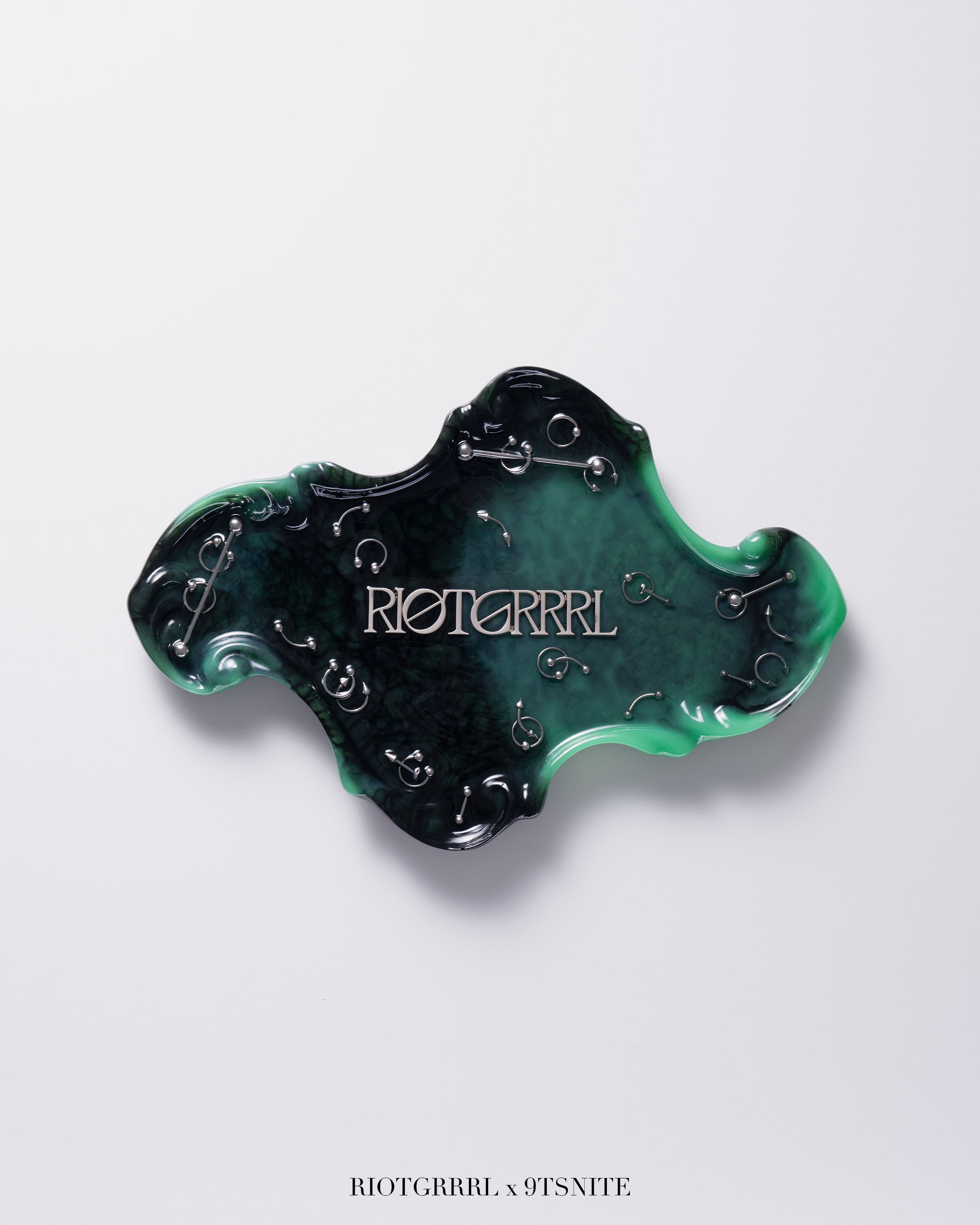 9TS X Riotgrrrl Midnight Green Trinity - Obsidian Jade