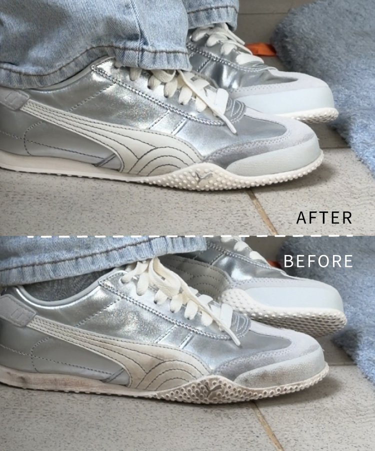 Puma bella清潔前後對比