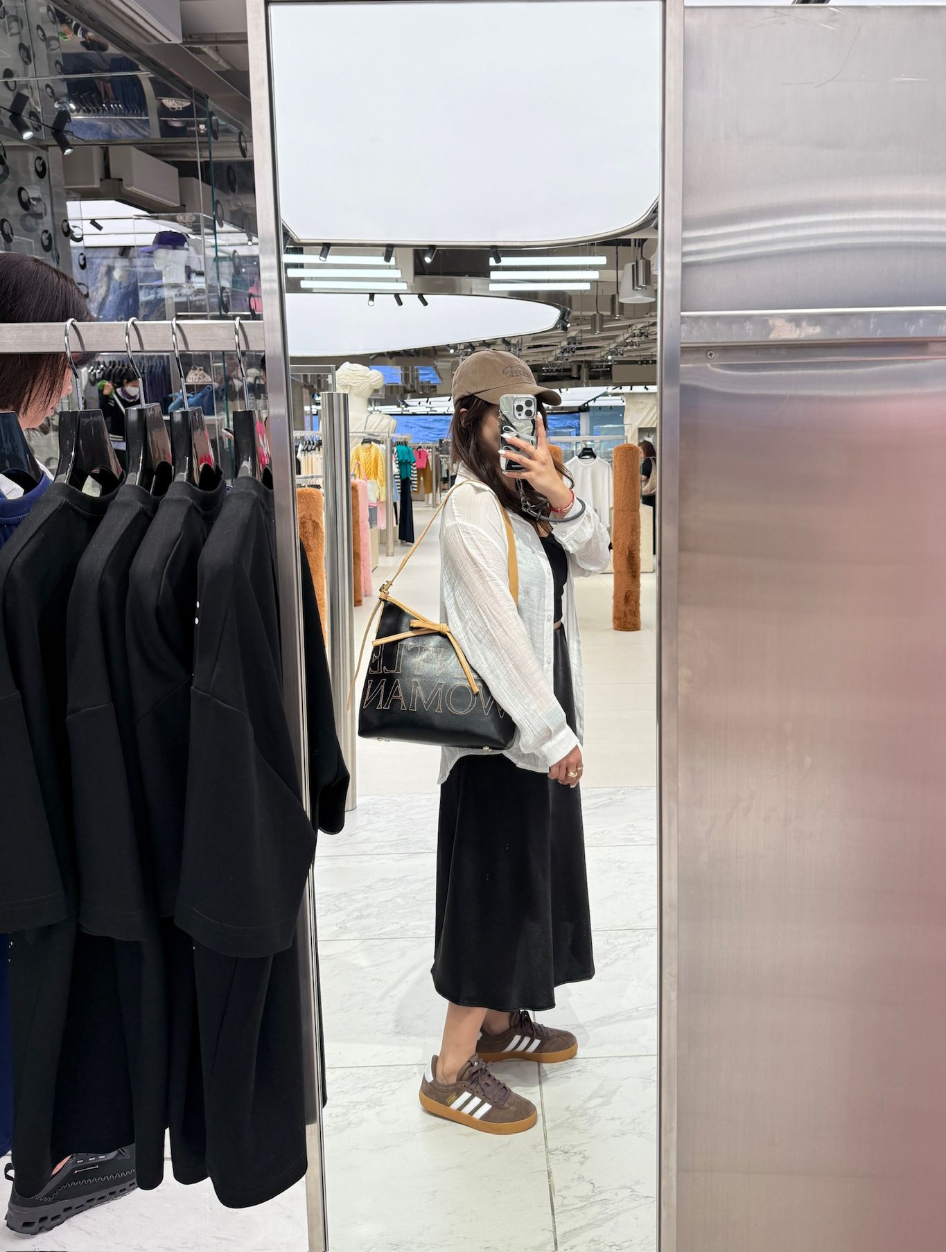 Gentle Woman City Ribbon Shoulder Bag(Black)