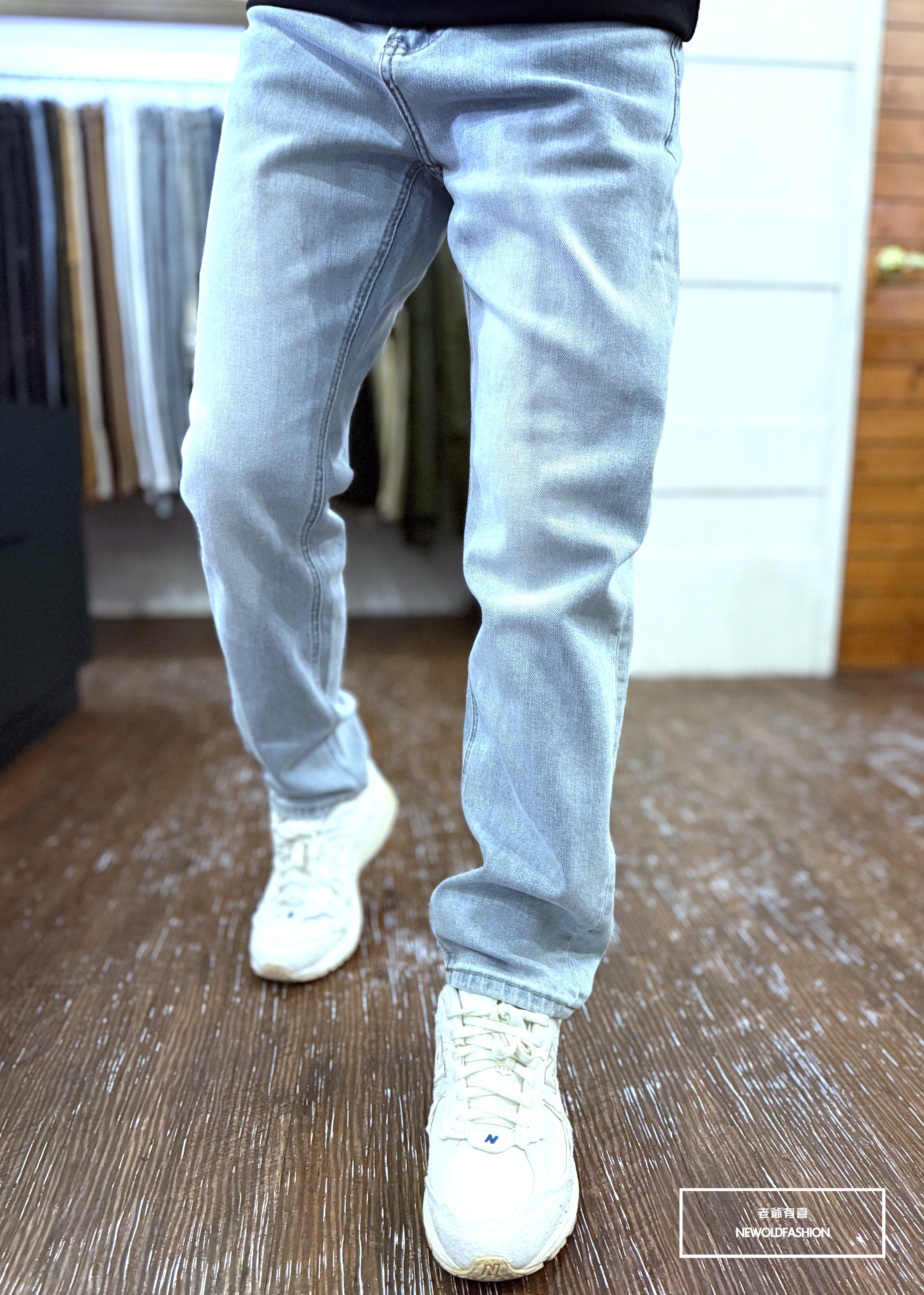 『新品上市』重磅淺藍刷白中直筒(NOF2510K390)