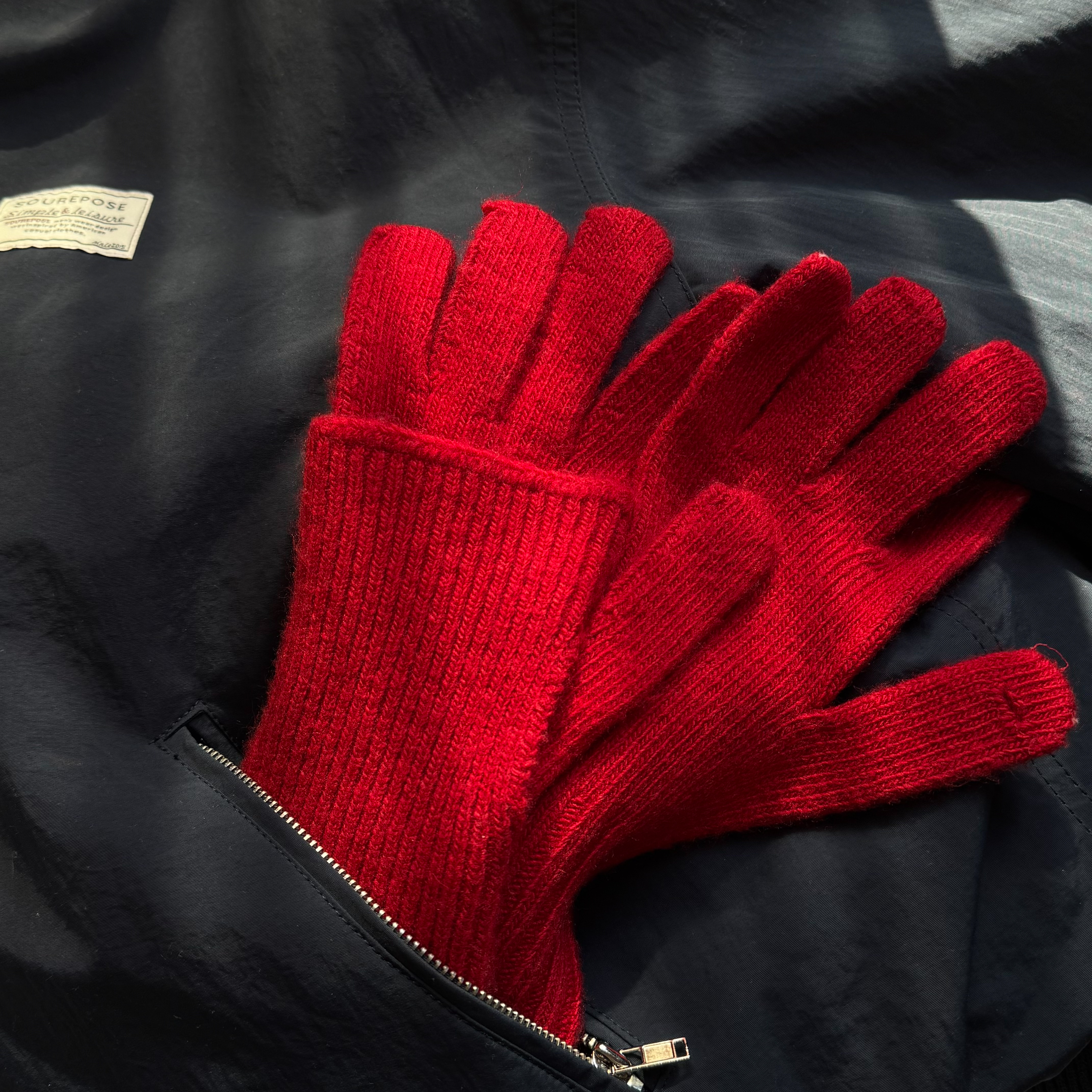 NB16 3WAY可觸控羊毛手套(白/紅/灰，無折扣)