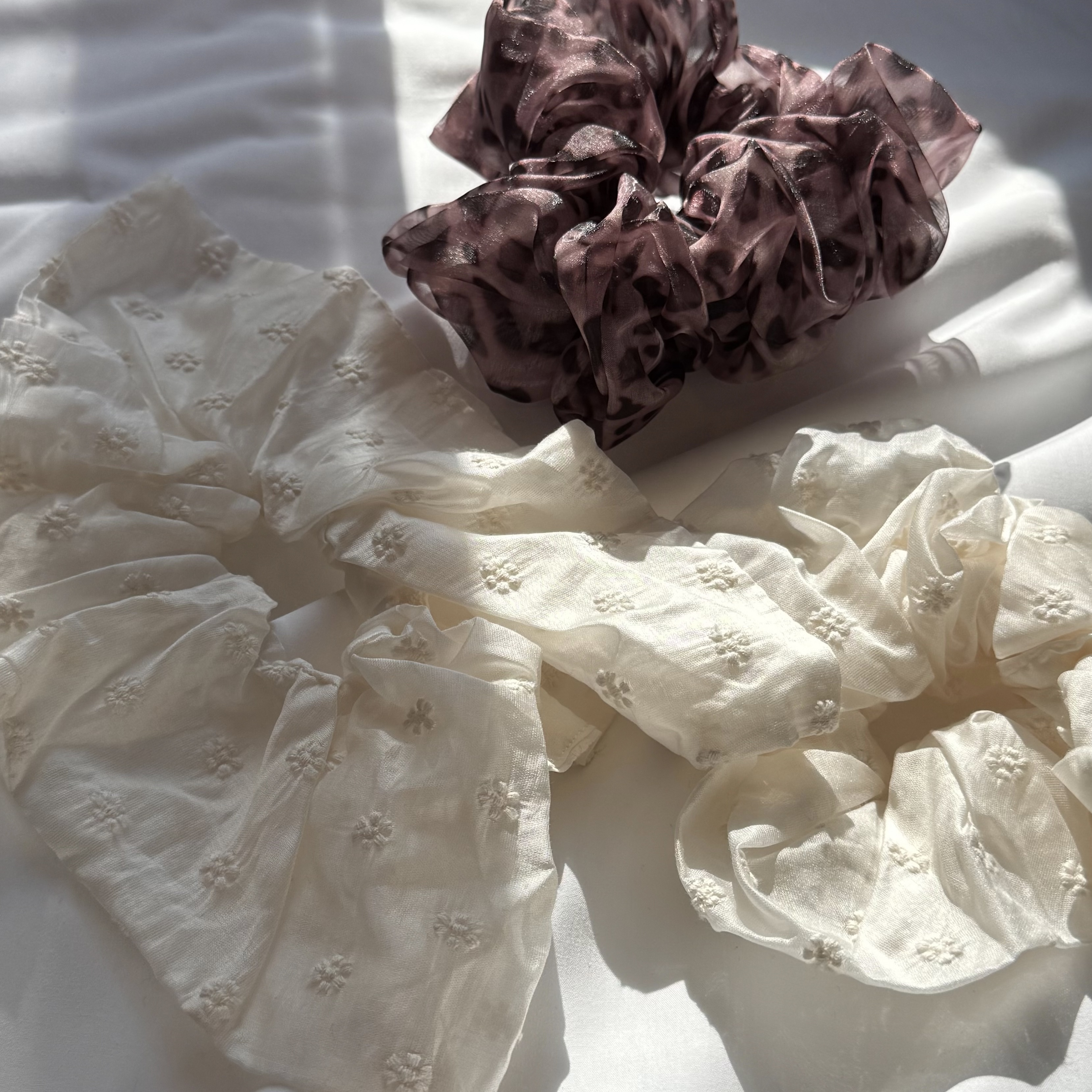 NB15 漂亮髮圈(方花/圓花/透粉豹，無折扣)