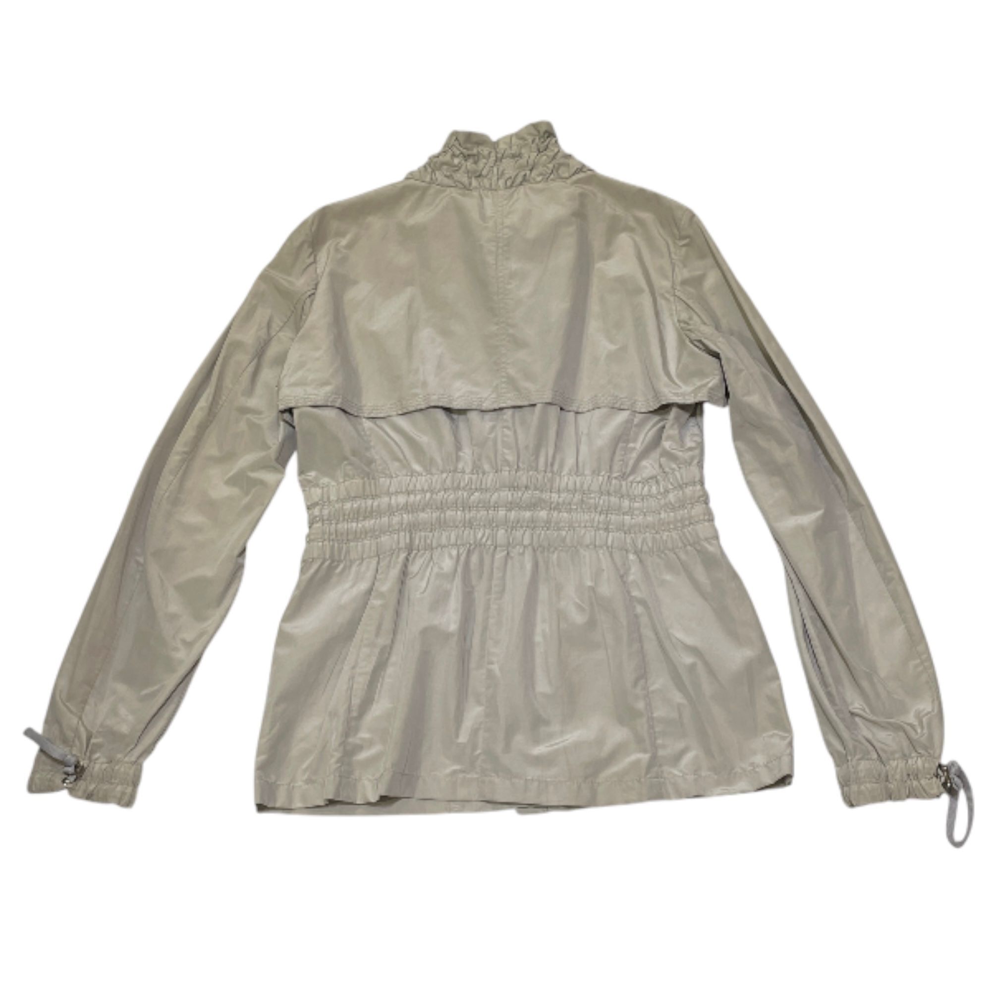 限時清倉價!!!全新GUCCI 輕柔外套女士42碼, 淺灰色, 真絲修腰風衣, 古奇 JACKET , 232014 2V027 1505 #BRAND NEW #香榭站正品