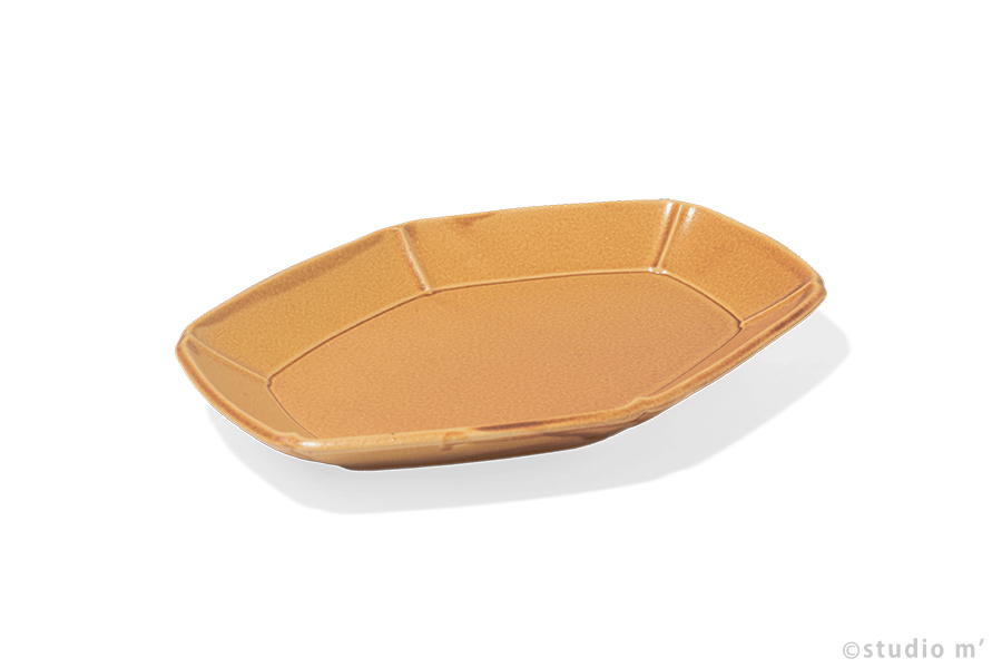 STUDIO M' - Lentus六角靜然長皿 / M / 焦糖黃