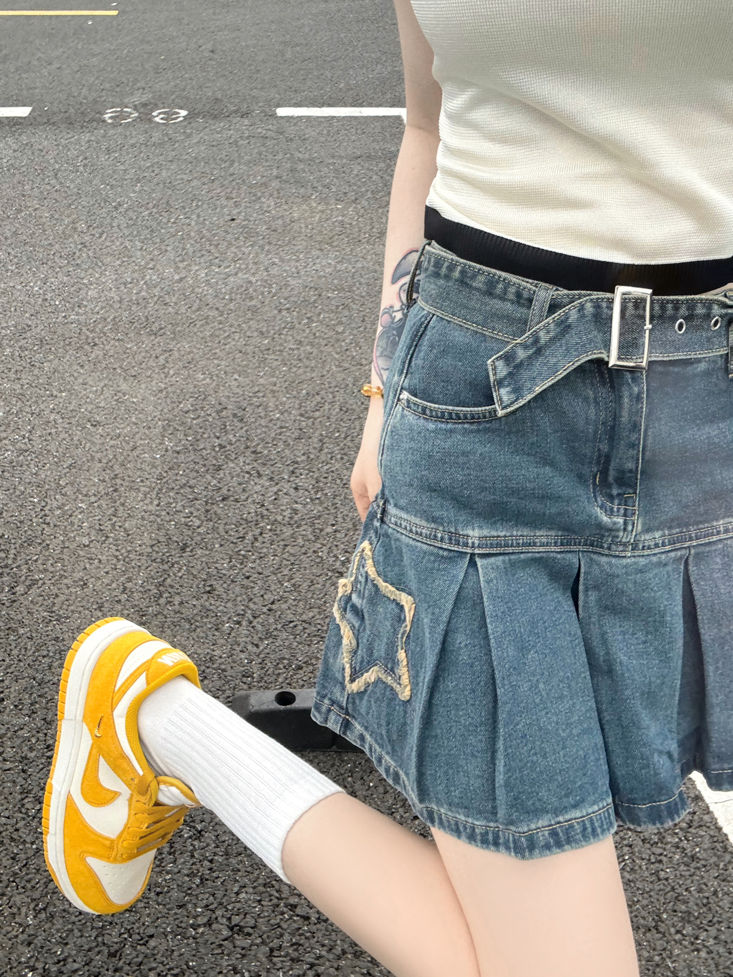 代購-Nike Dunk Low 小金勾 麂皮 復古 低筒 黃色