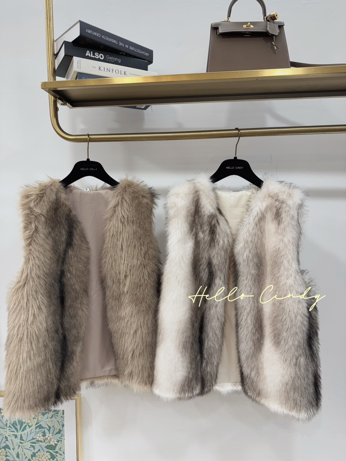 B11015 高級感滿滿的仿皮草背心