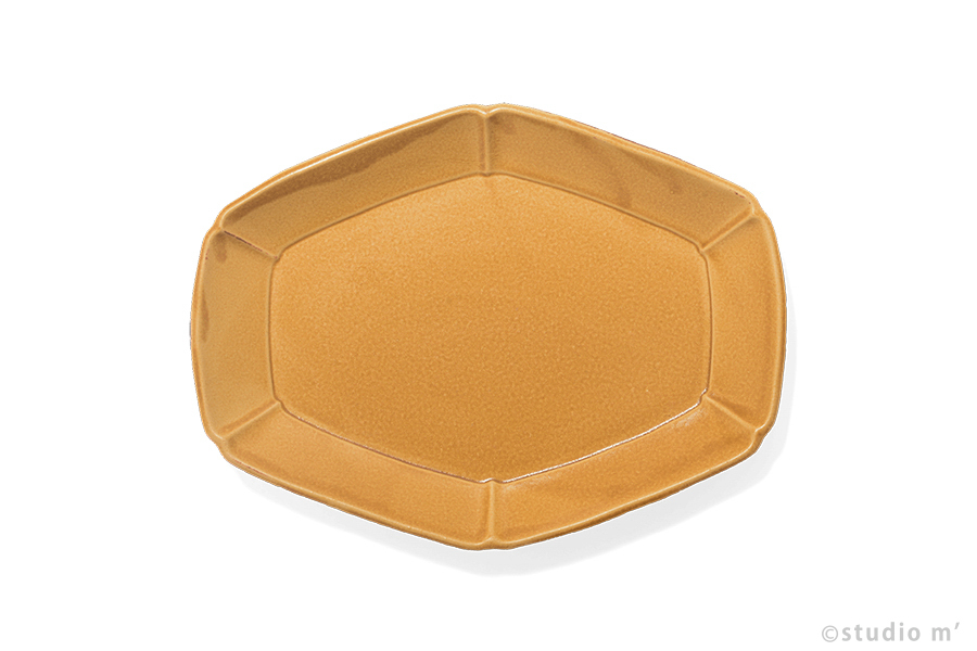 STUDIO M' - Lentus六角靜然長皿 / L / 焦糖黃
