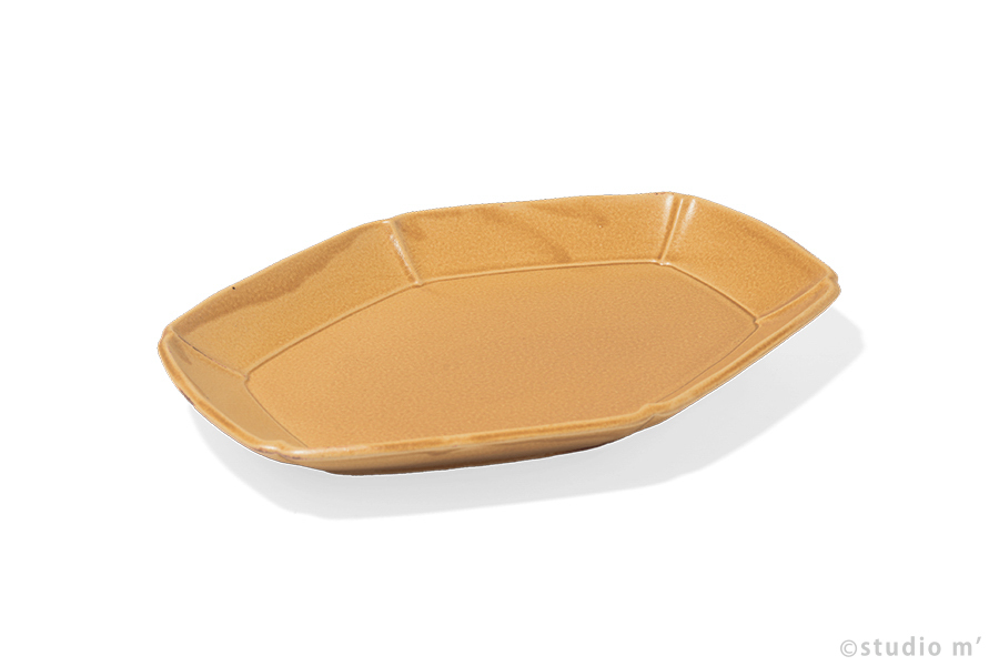 STUDIO M' - Lentus六角靜然長皿 / L / 焦糖黃