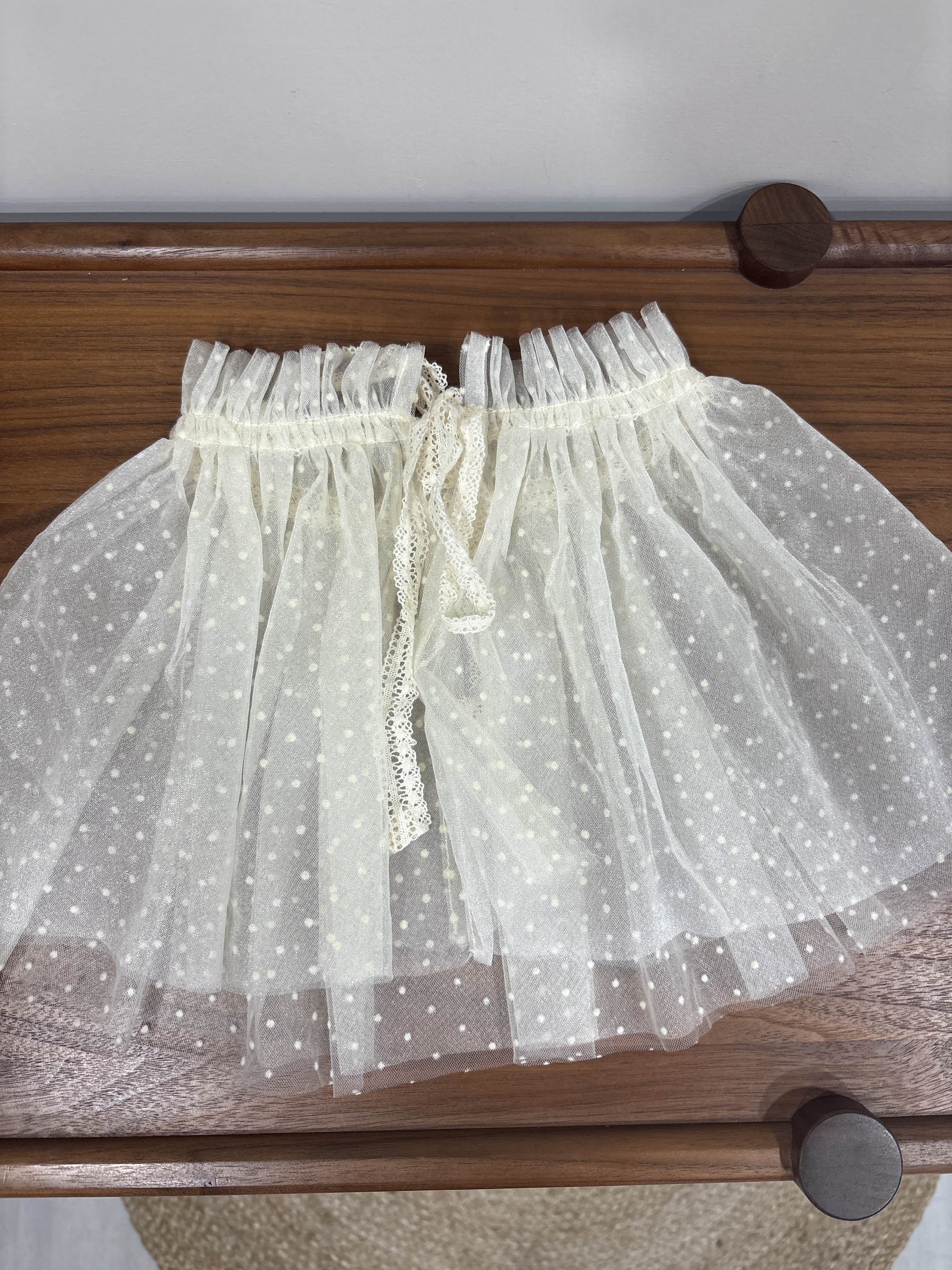 繫帶點點紗屁簾