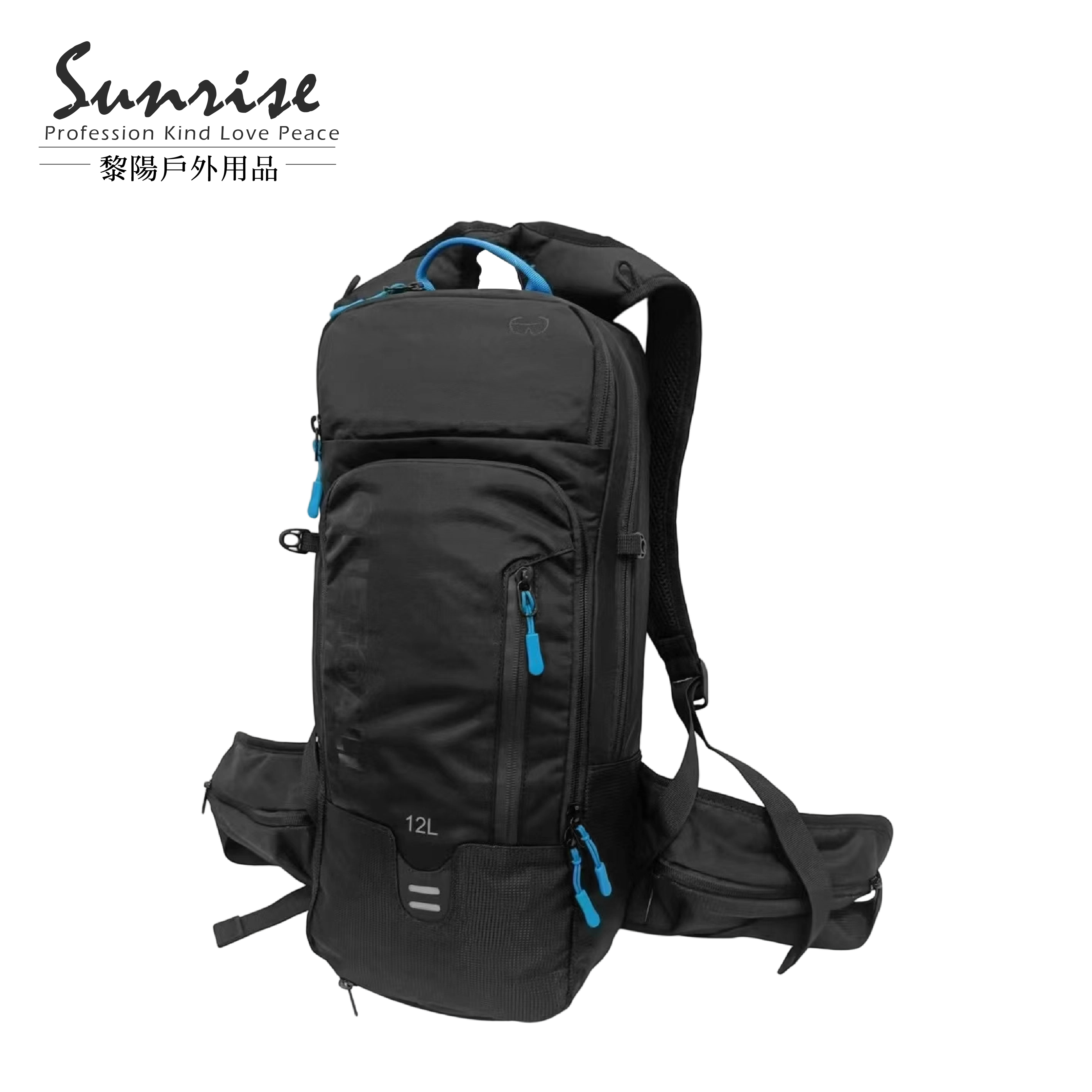 AMEISEYE 黃螞蟻 日常多功能休閒後背包 (黑色) 71PAT0468