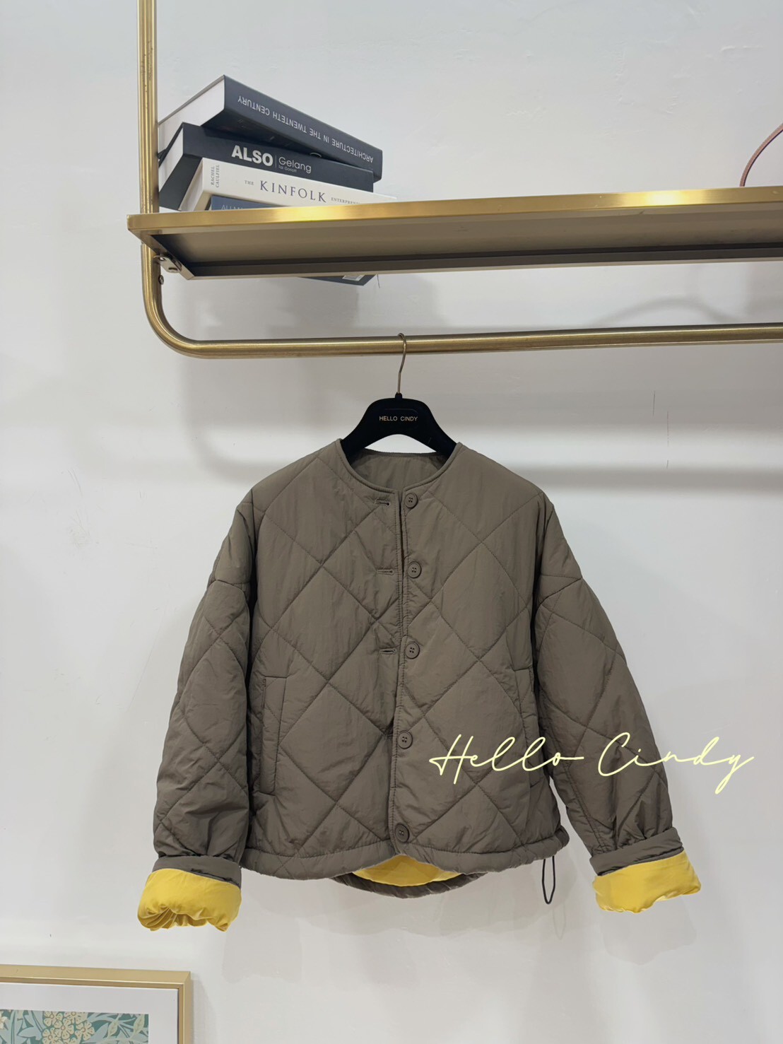 B11014 Cindy超喜歡的超輕撞色鋪棉外套