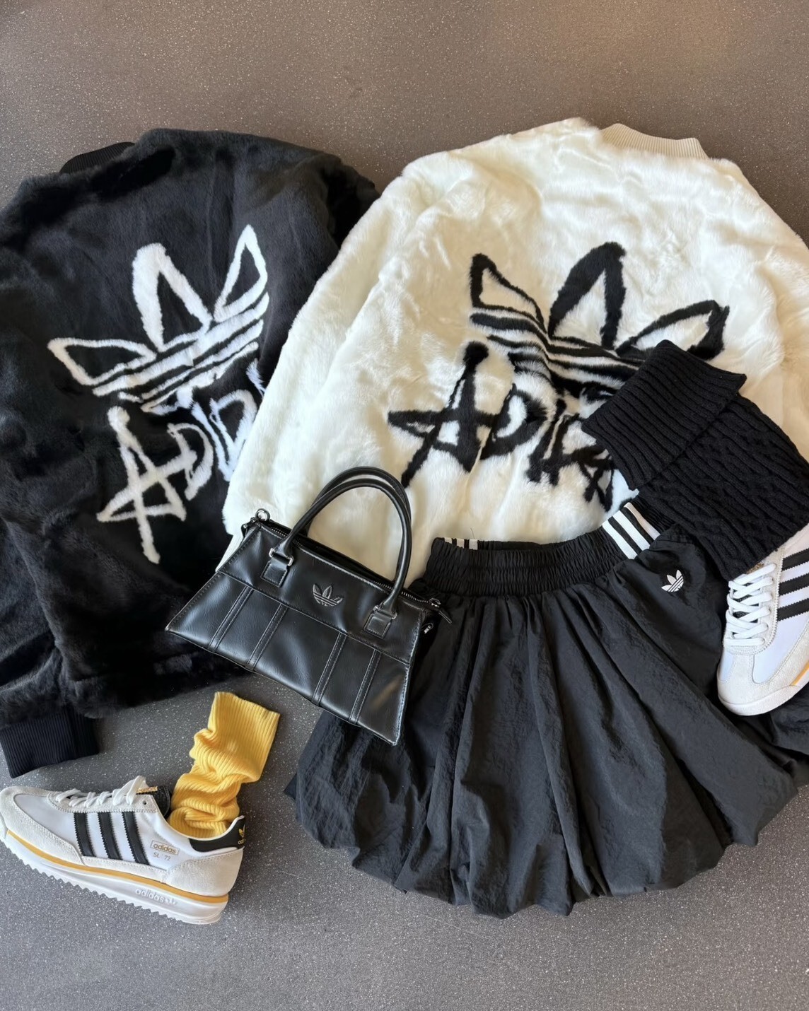 Adidas Originals Fur FW24 Jacket 水貂毛 毛茸茸 外套 兩色