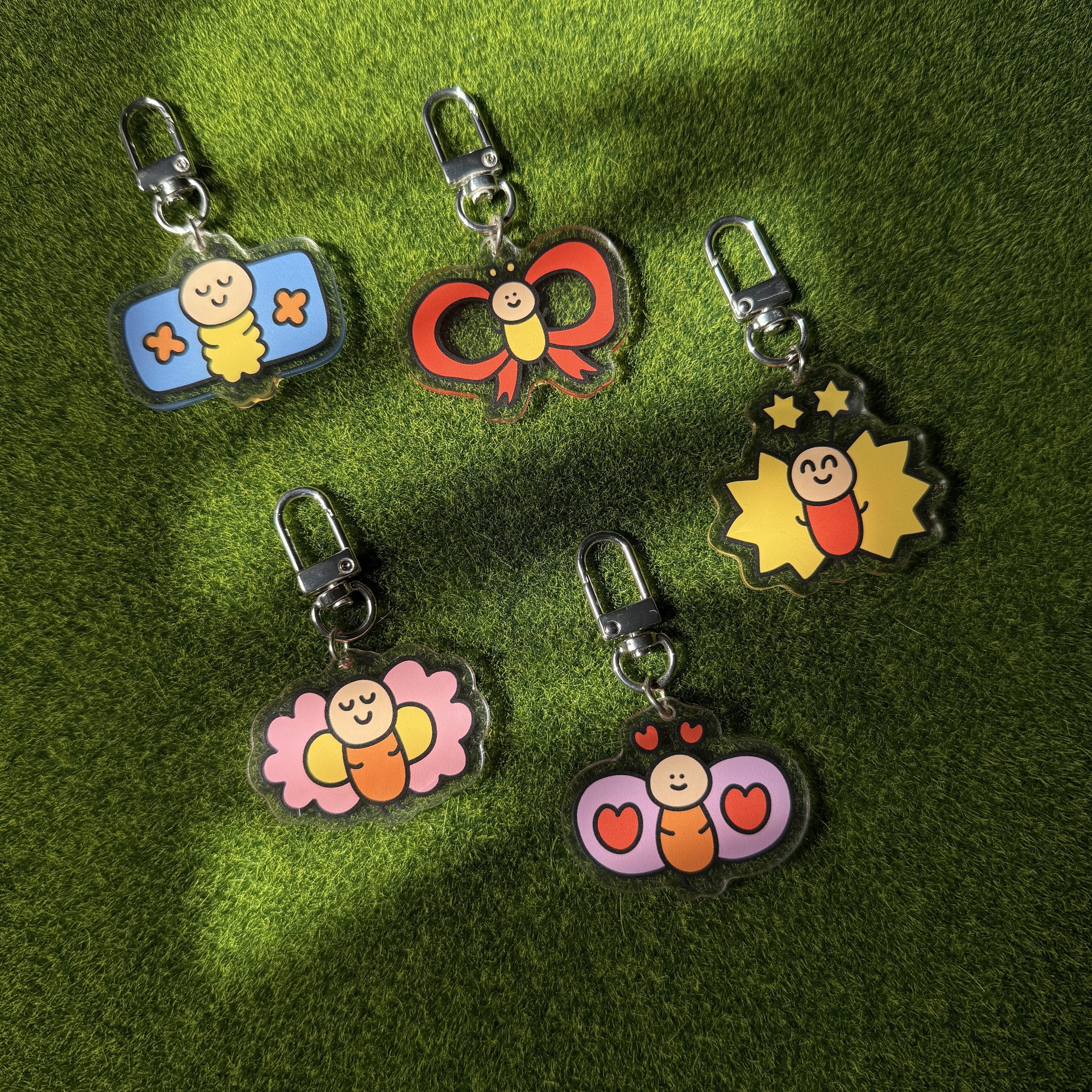 Butterfly Acrylic Keychain Blind Bag (5 regular designs + 1 secret design)
