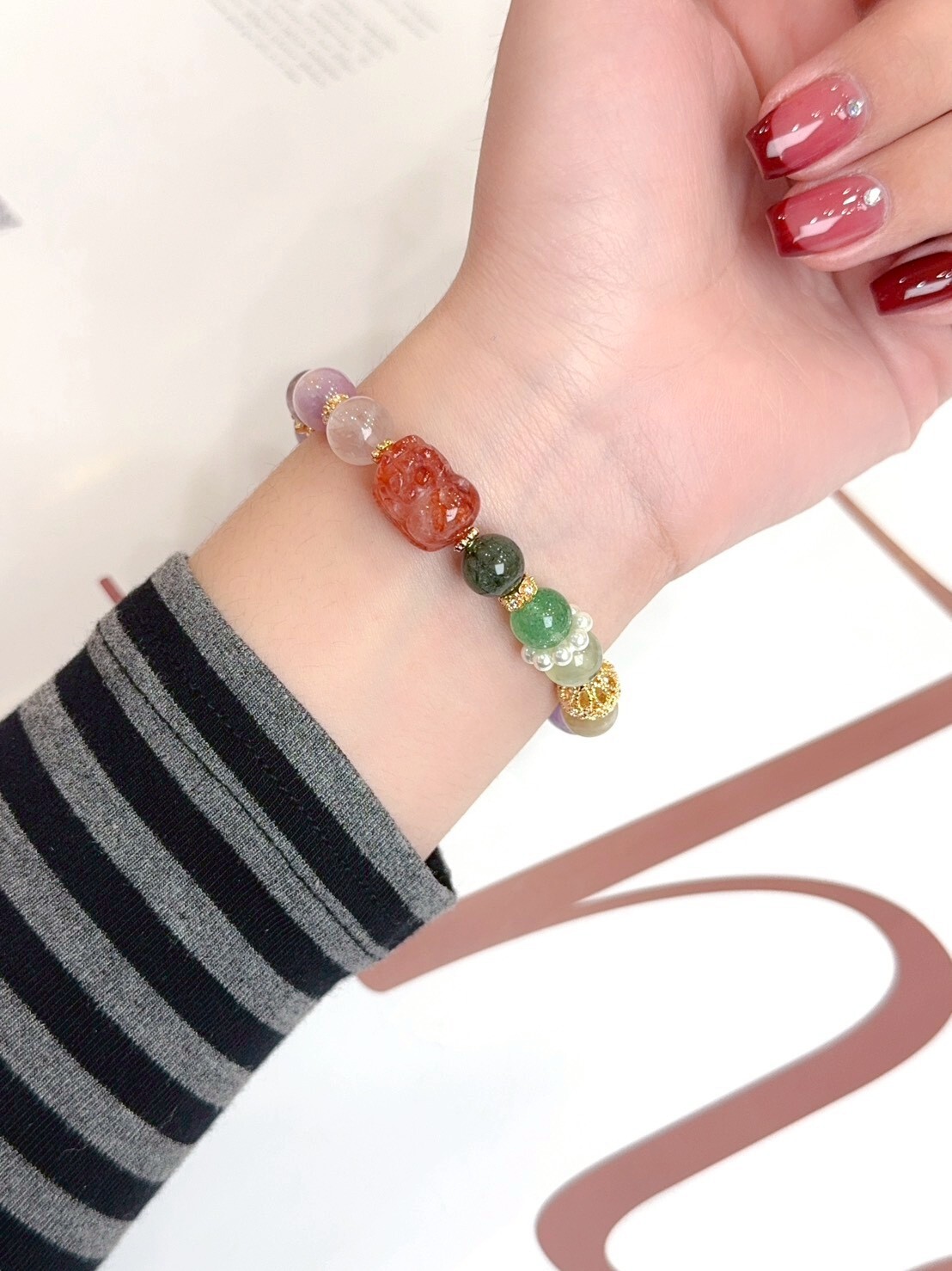 貔貅多寶五行水晶手鍊