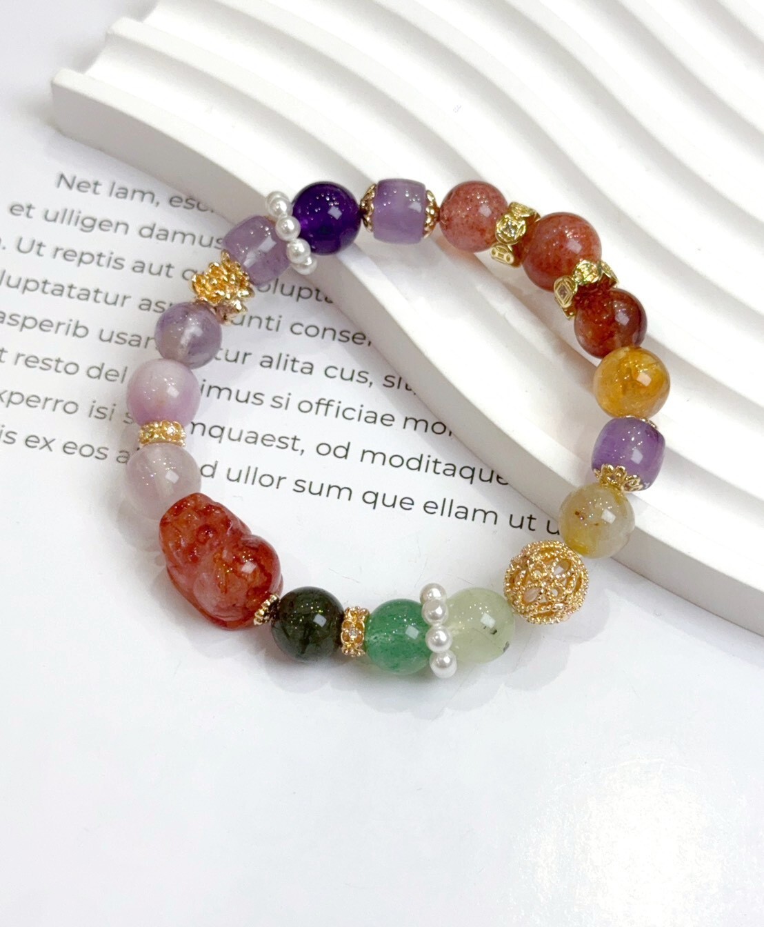 貔貅多寶五行水晶手鍊