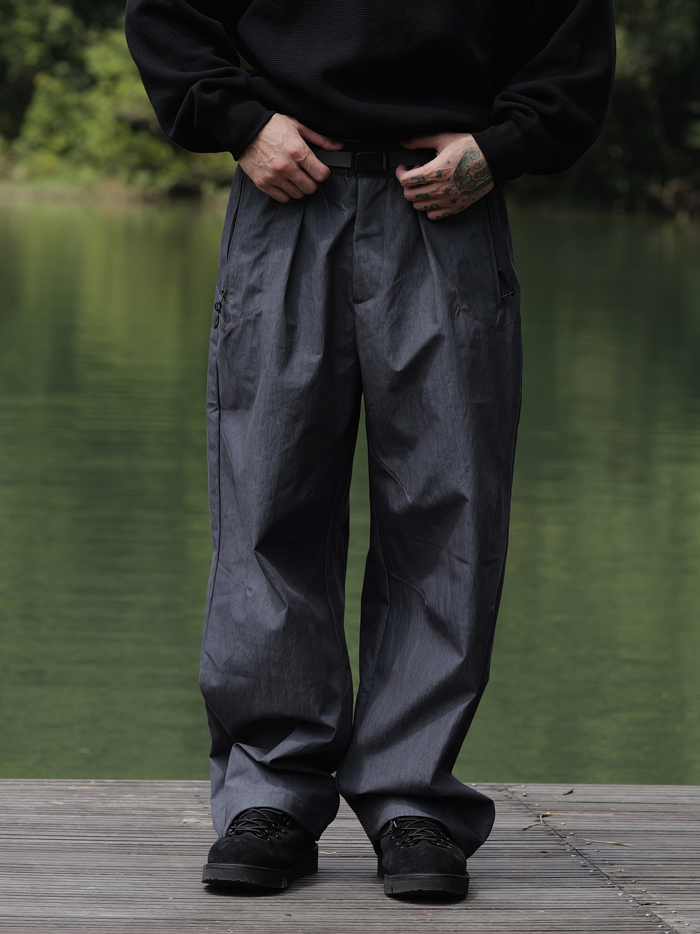 Shadow by Unbent 25 A/W 3D 立體剪裁機能長褲