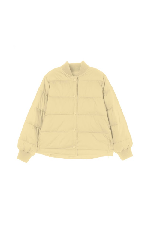 DDB10OW010GN DODO Wardrobe -牛油色雙面輕盈薄羽絨外套