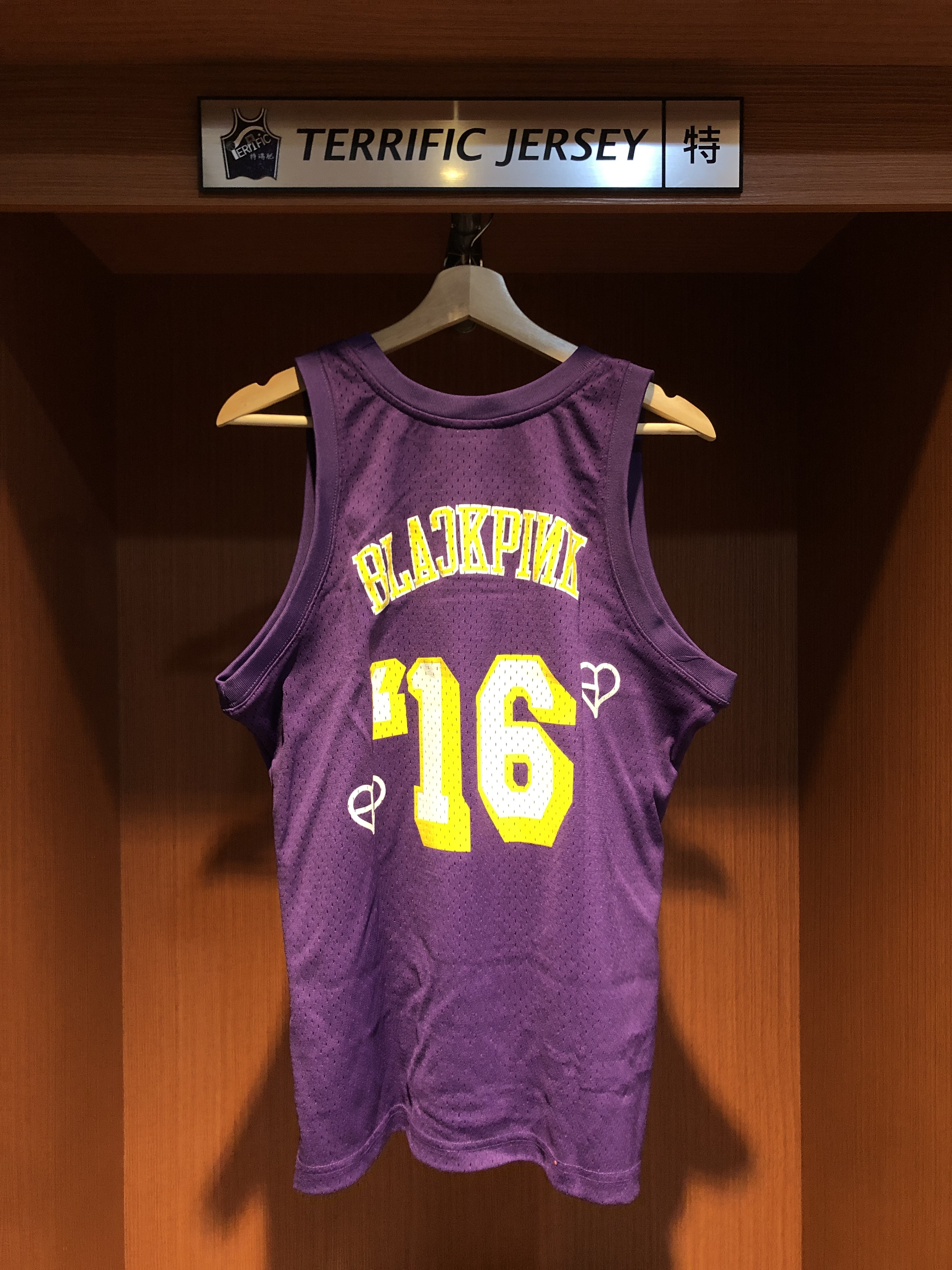 NBA球衣 Los Angeles Lakers 洛杉磯湖人 x Mitchell & Ness x BLACKPINK 聯名款 M&N Swingman 燙印 全新