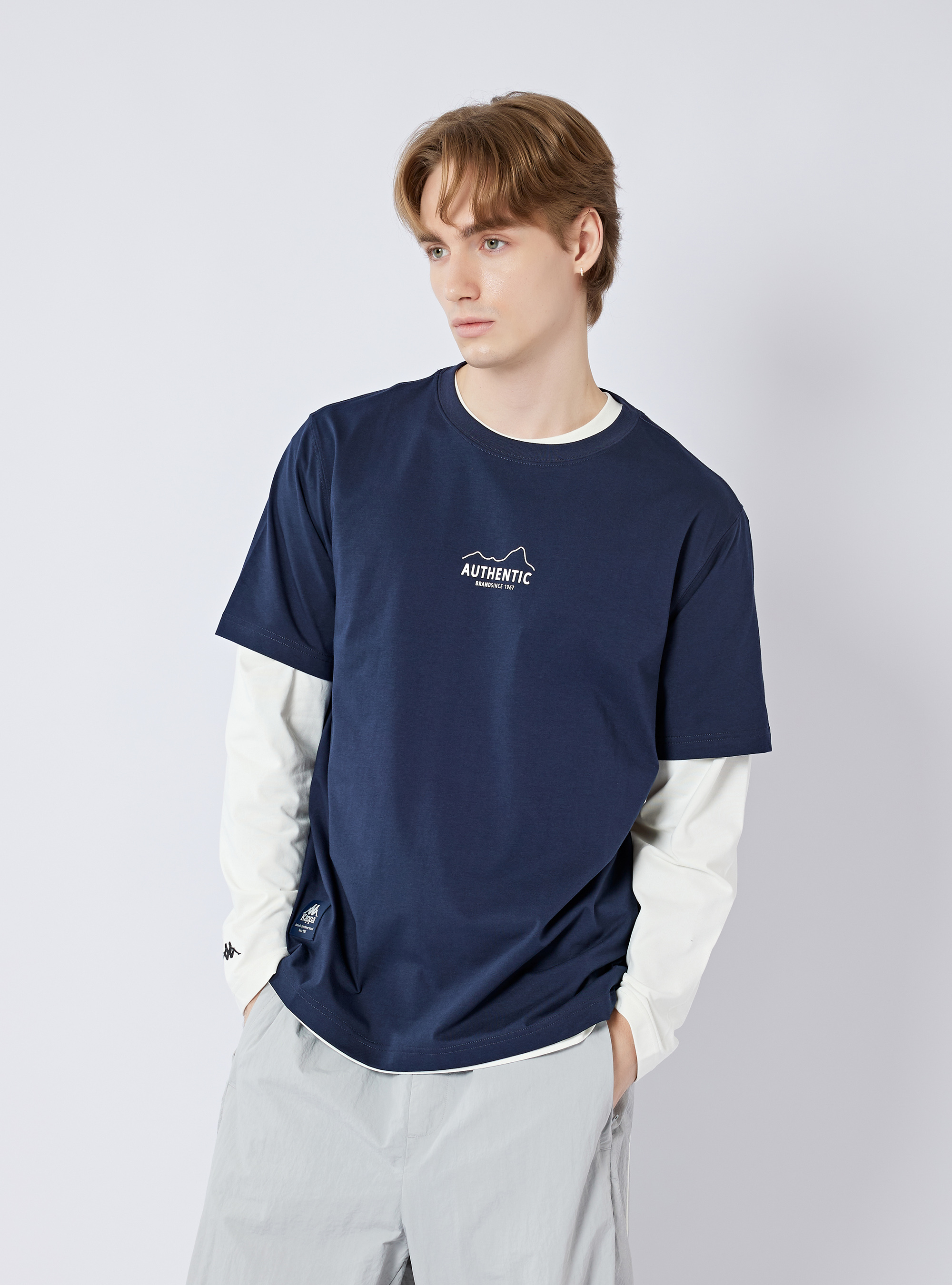 男女適穿 抗UV印花圓領短袖T-Shirt