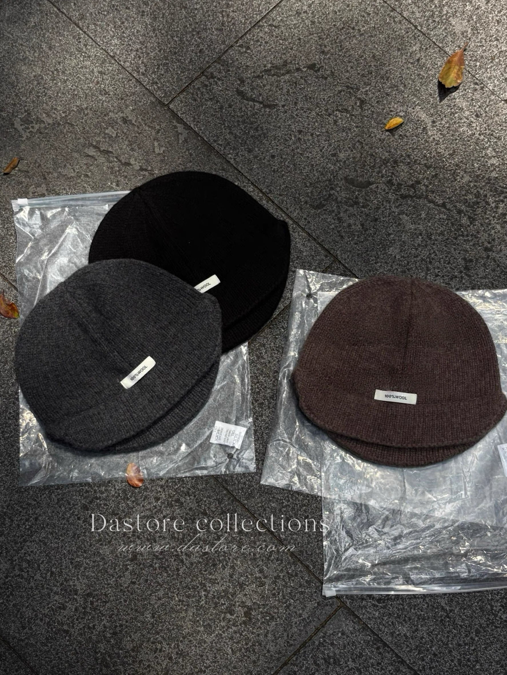 小標籤100%羊毛針織毛帽