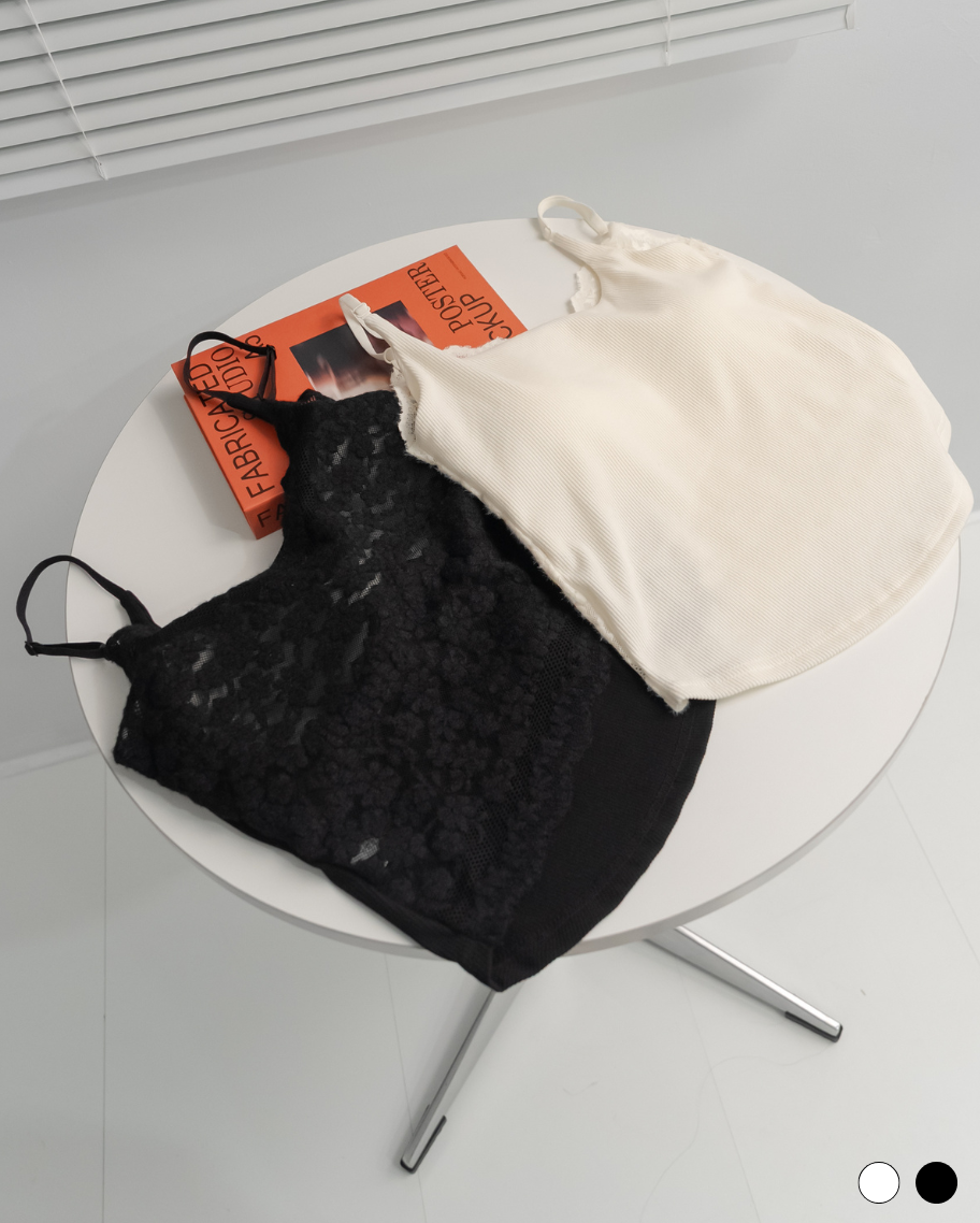 純欲風蕾絲簍空羊絨吊帶小可愛