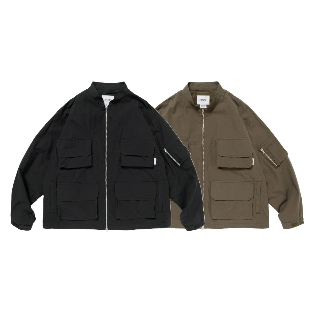 WTAPS Modular 01 / Jacket / Cotton. 黑/軍綠 外套 252WVDT-JKM02
