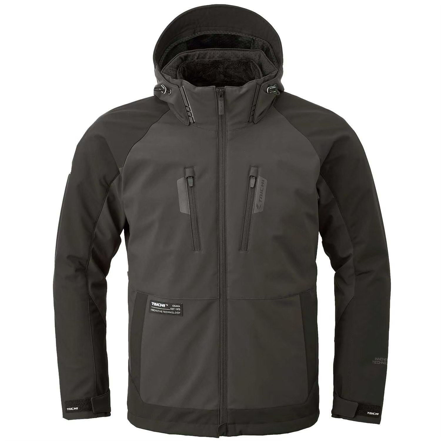 TAICHI RSJ730 四季型 軟殼防風防水外套 石墨黑 內裏可單穿 CE LV2級 護具外套