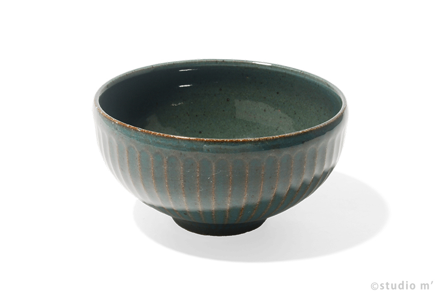 STUDIO M' - Solum 刻紋圓碗 / S / 藍鼠