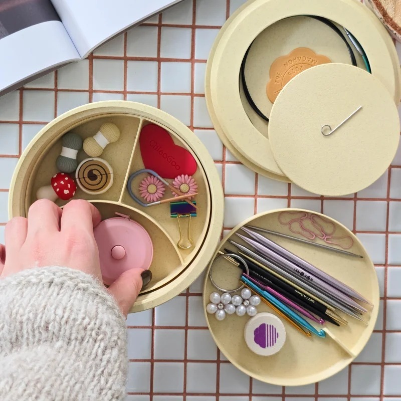 Macaron 單色編織收納盒 -The Knitting Box