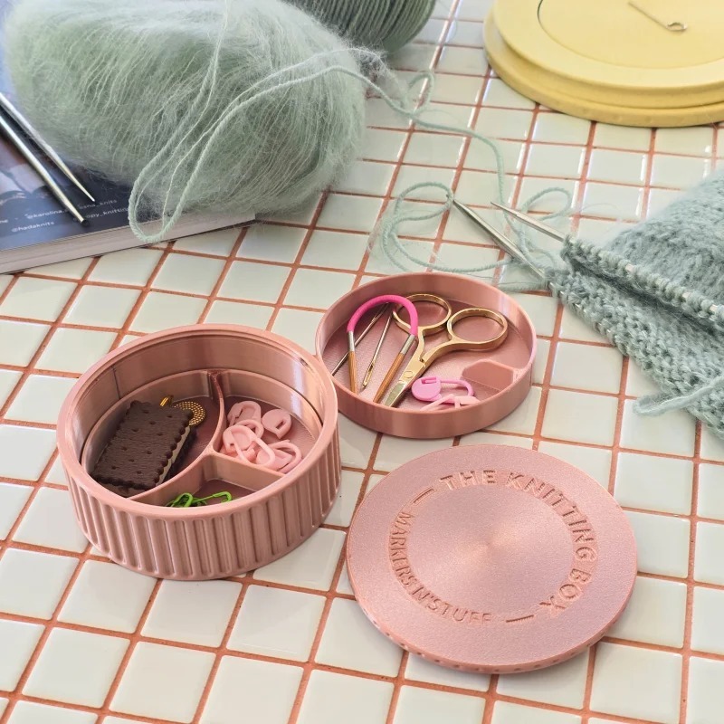 Macaron 單色編織收納盒 -The Knitting Box