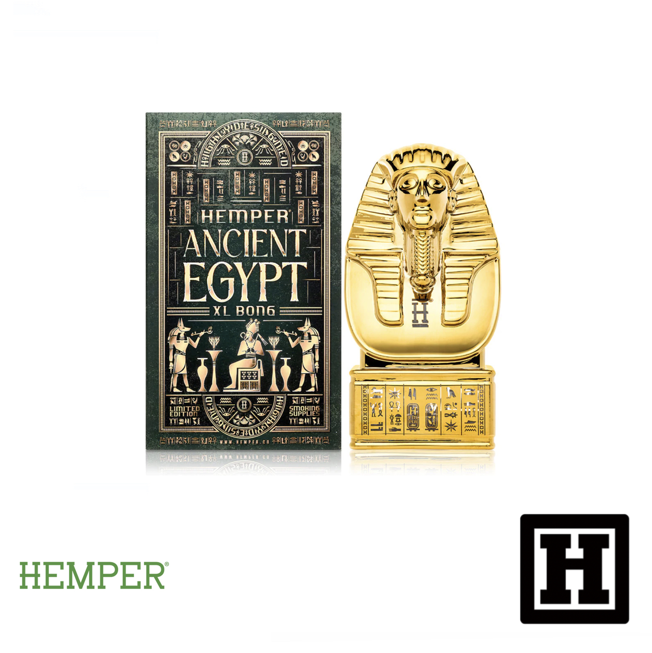 HEMPER Egypt 10吋 超法老王 玻璃藝術品 (BONG)