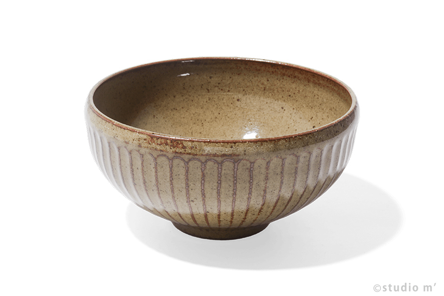 STUDIO M' - Solum 刻紋圓碗 / L / 灰汁