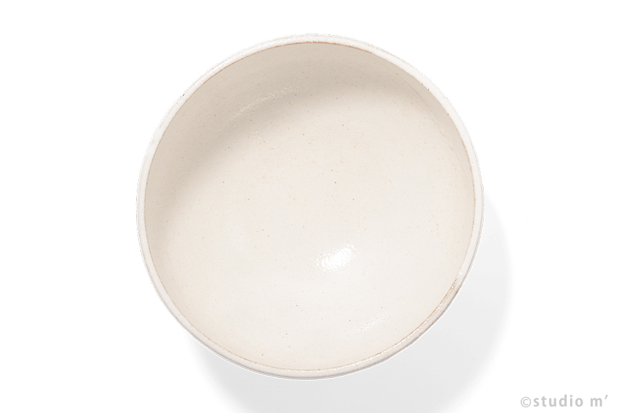 STUDIO M' - Solum 刻紋圓碗 / L / 粉引