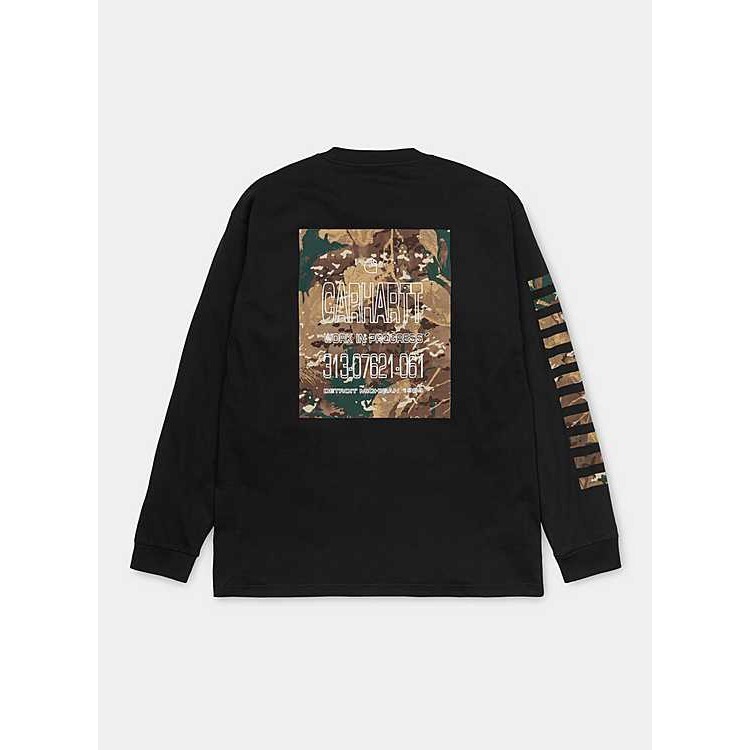 CARHARTT WIP L/S CAMO MIL T-SHIRT 迷彩 薄長袖 薄長T I028464