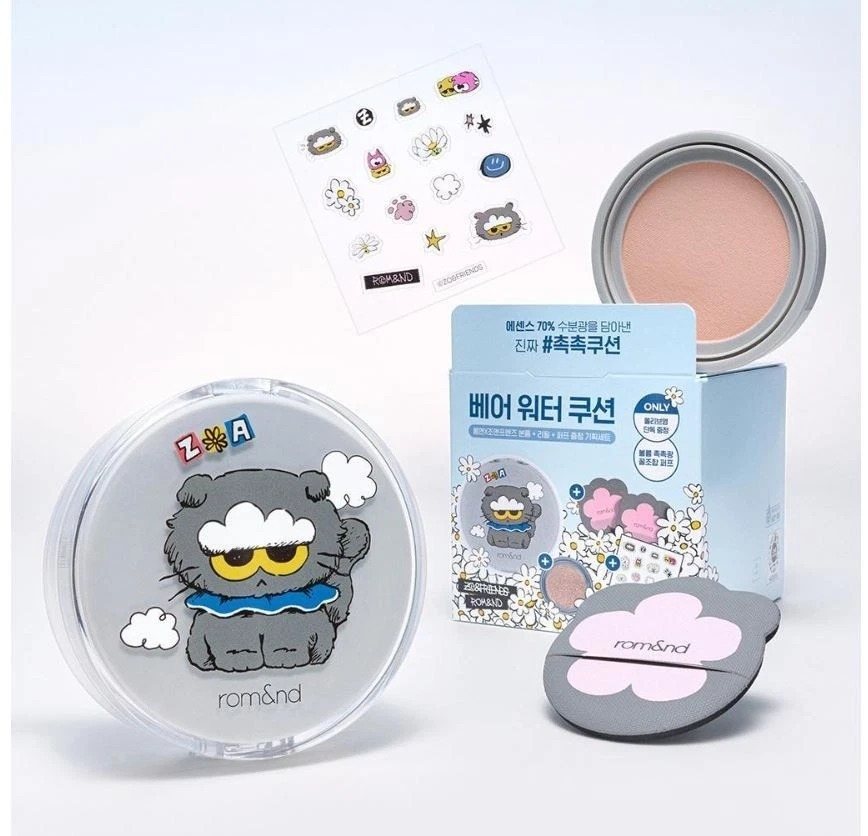 Rom&nd x ZO&Friends - Bare Water Cushion (REFILL+PUFF) *2色*