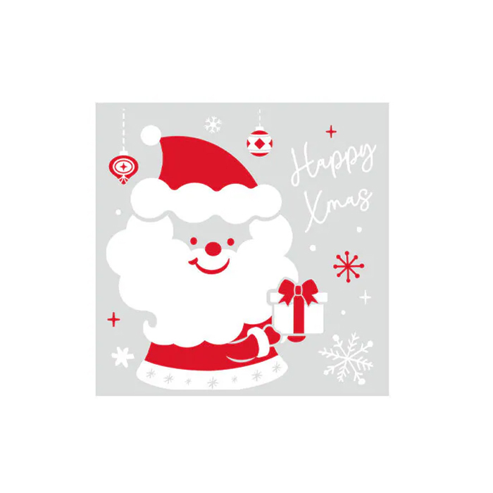 餅乾袋 聖誕 微笑平安夜 100入/包 10*10cm【4-181010-30】