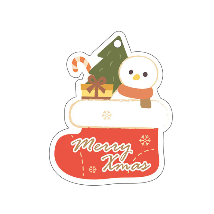 造型吊卡 雪靴樂園 30入/包 4.6*5.8cm【6-85401308】