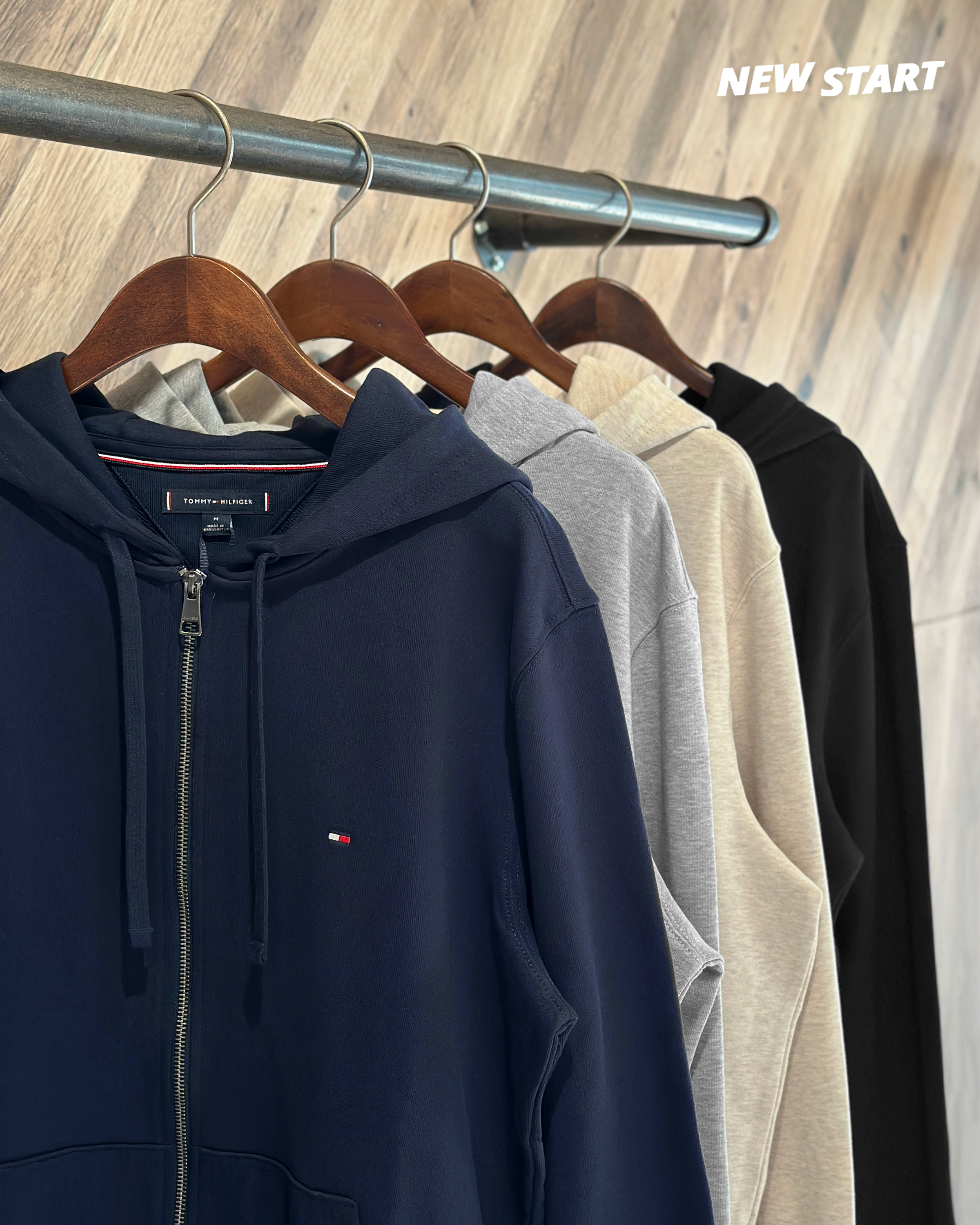 Tommy Hilfiger 扁繩 毛巾布 素面 連帽外套 棉外套