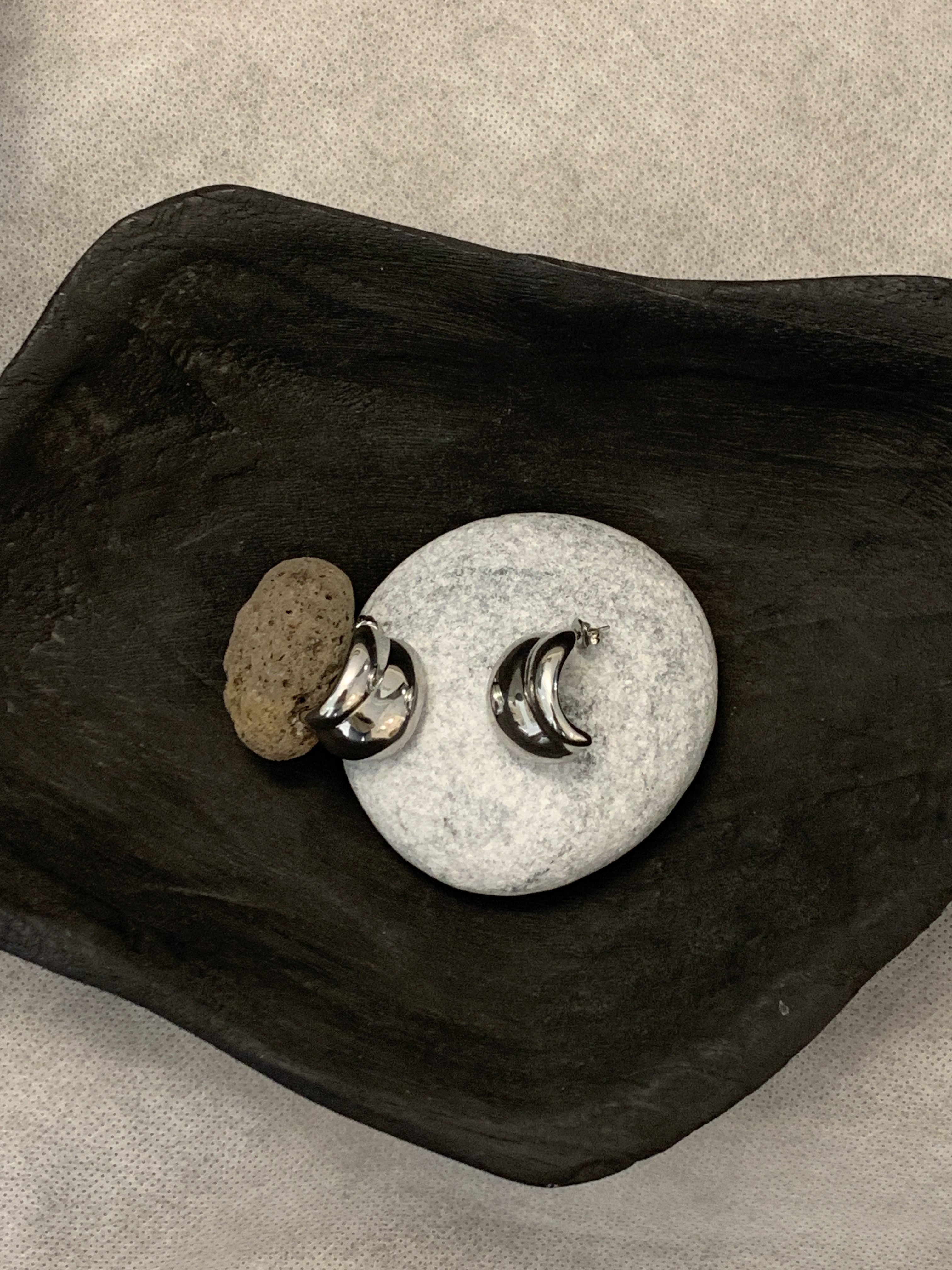 不規則曲面耳環