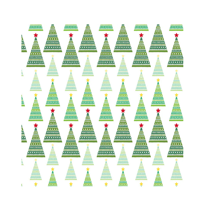 包裝紙 聖誕 聖誕小樹林 30入/包 78*53cm【3-24233】