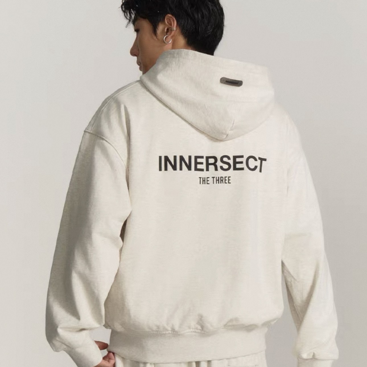 INNERSECT 三生萬物 字母 重磅開衫外套 重磅 拉鍊 潮牌 寬鬆休閒 INN24FWTHD113